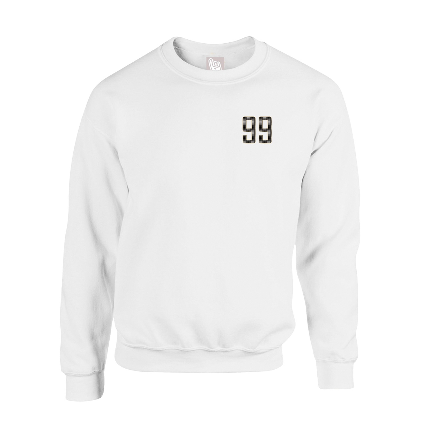 Fleece Crew — Front Shirsy in White