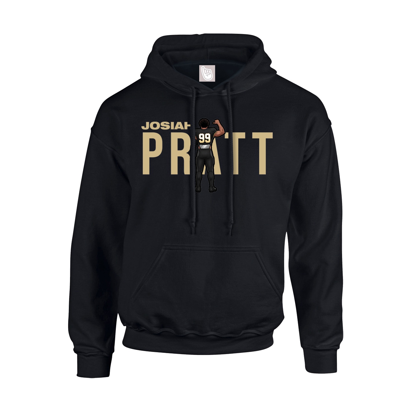 Hoodie — Player Name in Black
