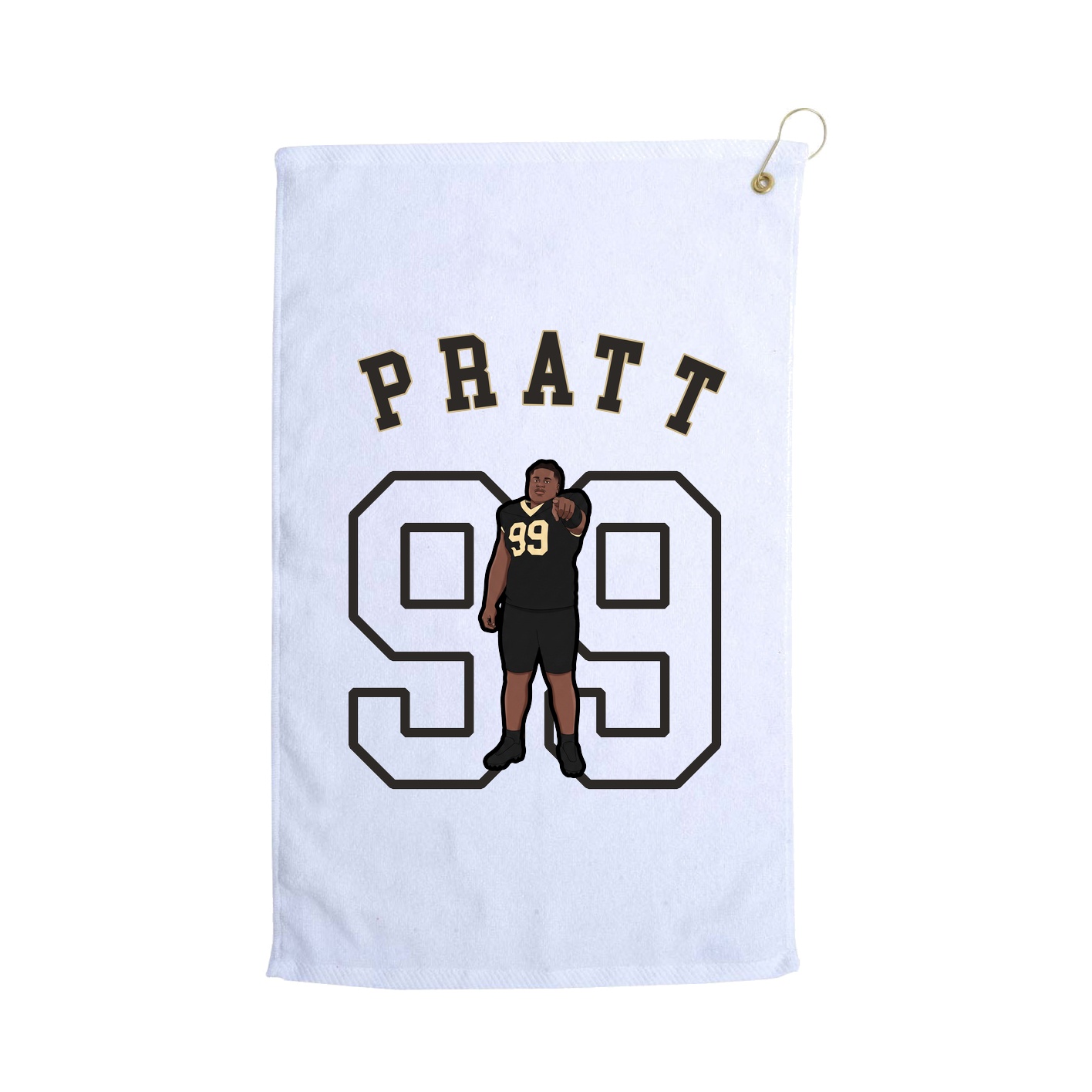 Golf Towel — Shirsey Arch in White