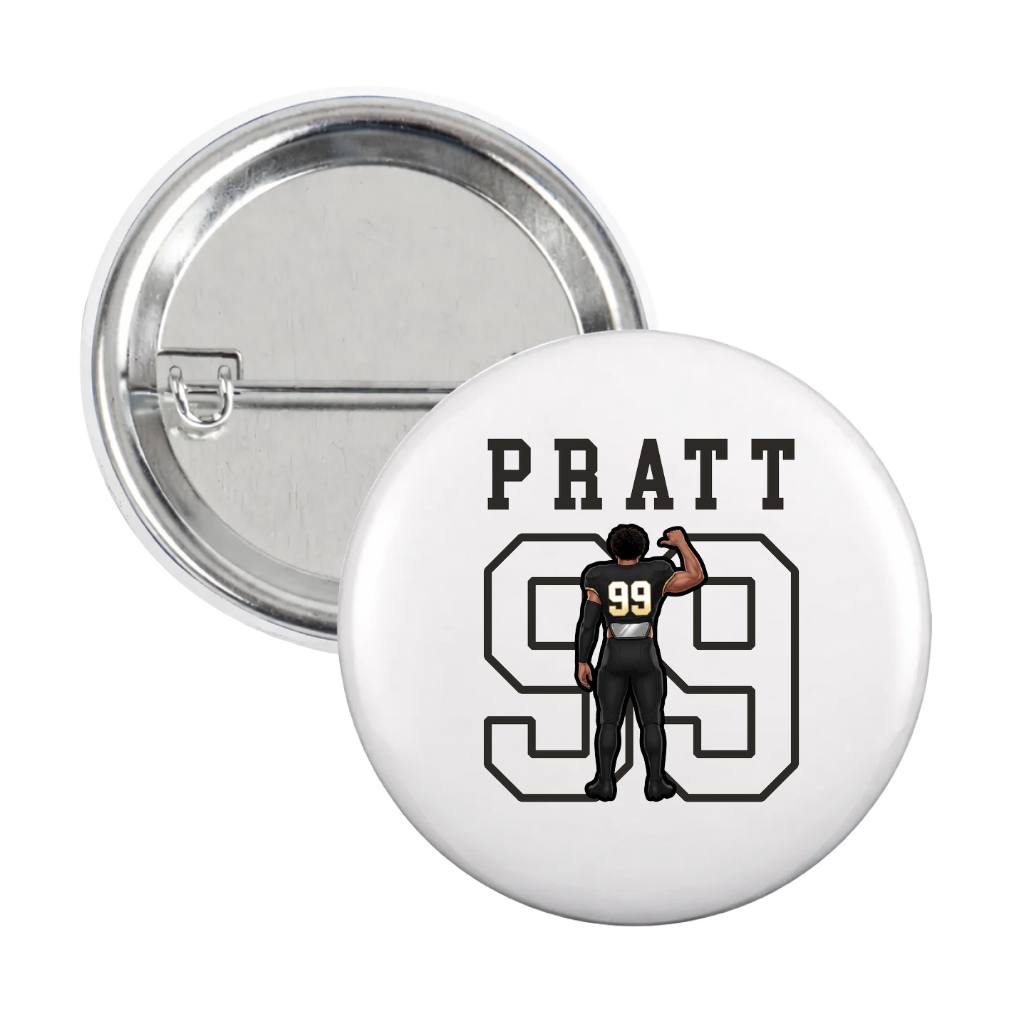 Game Day Button — Shirsey in White