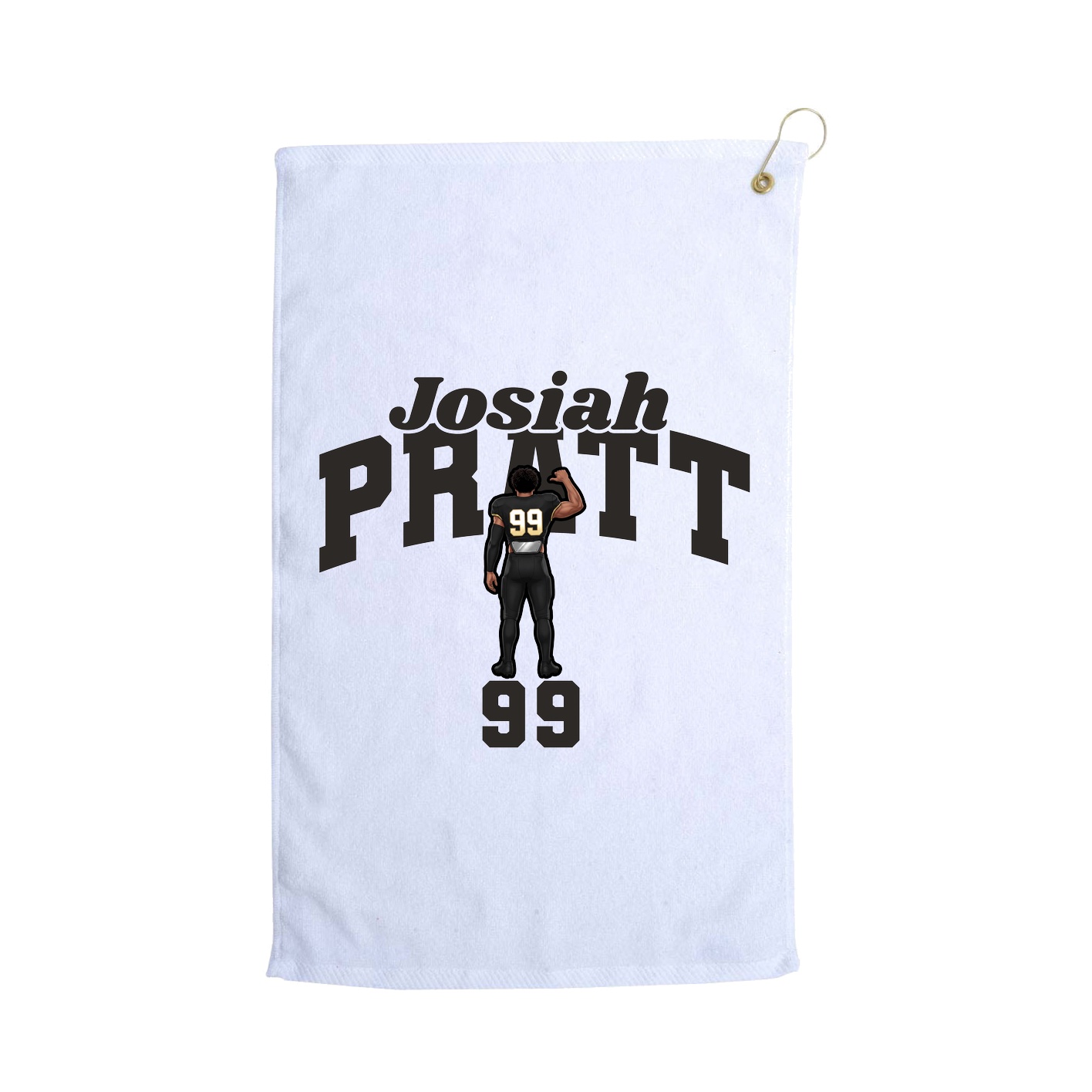 Golf Towel — Signature Arch in White