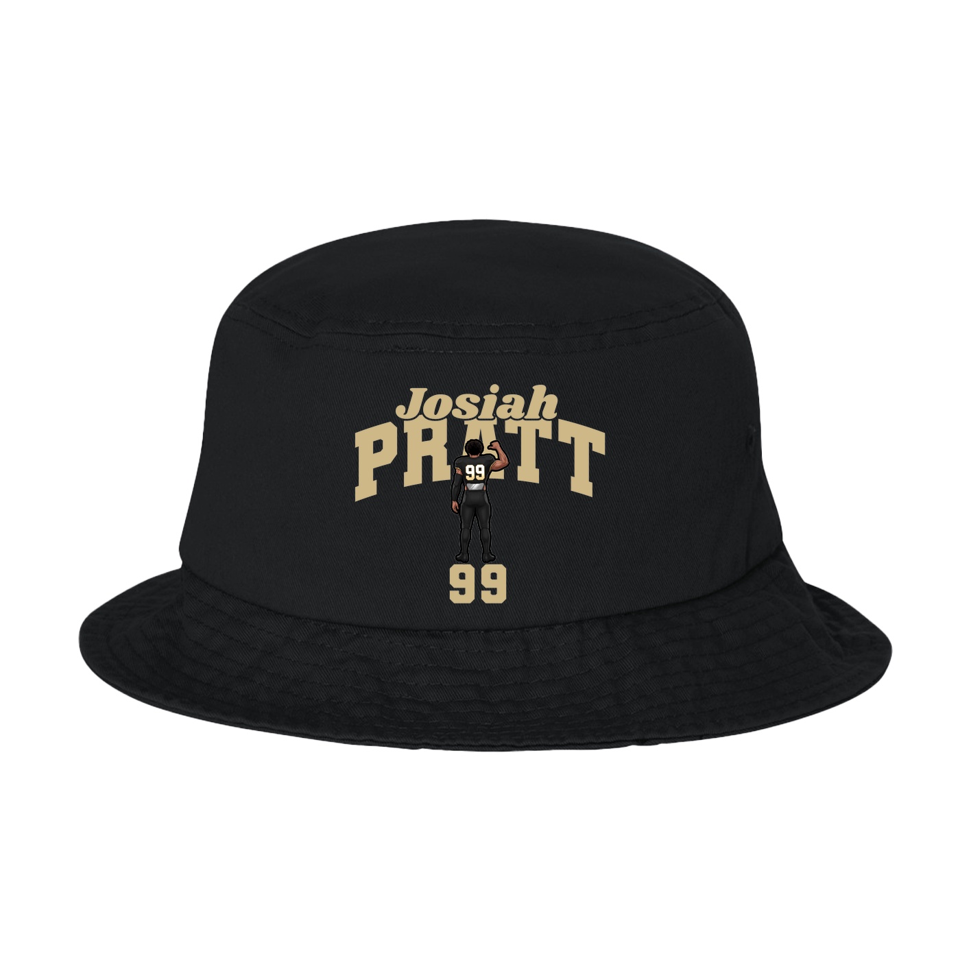 Bucket Cap — Signature Arch in Black