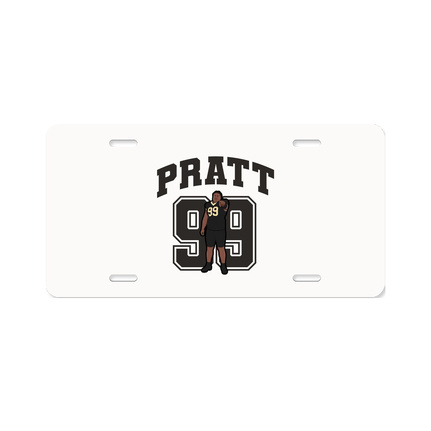 License Plate — Number in Classic