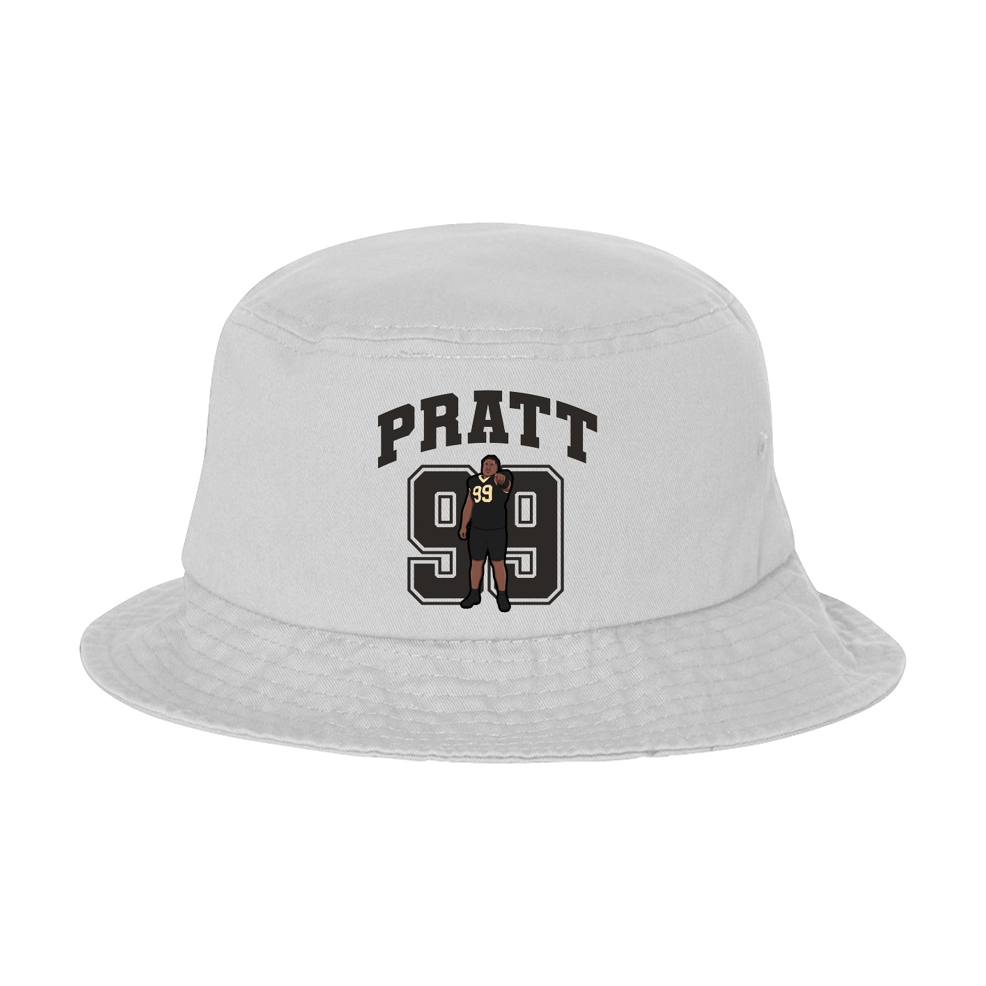 Bucket Cap — Number in White