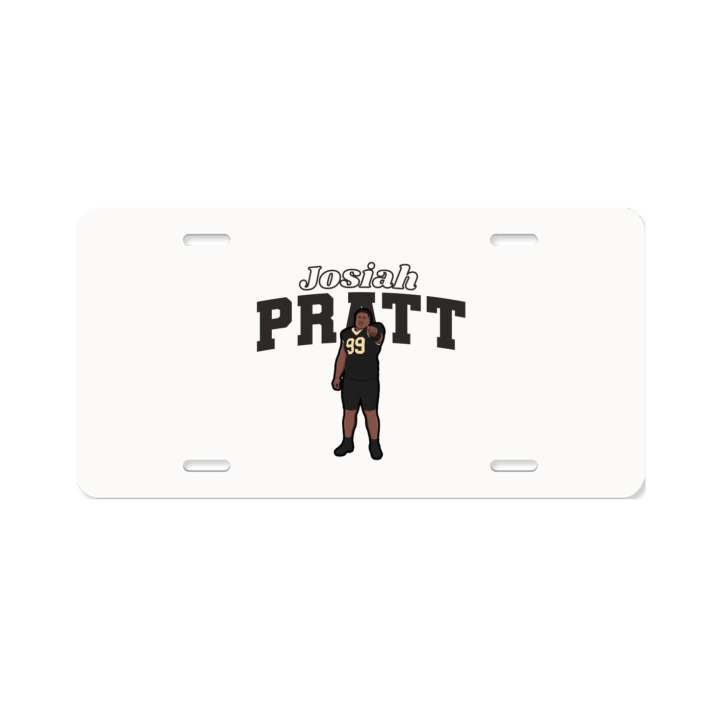 License Plate — Name Arch in Classic
