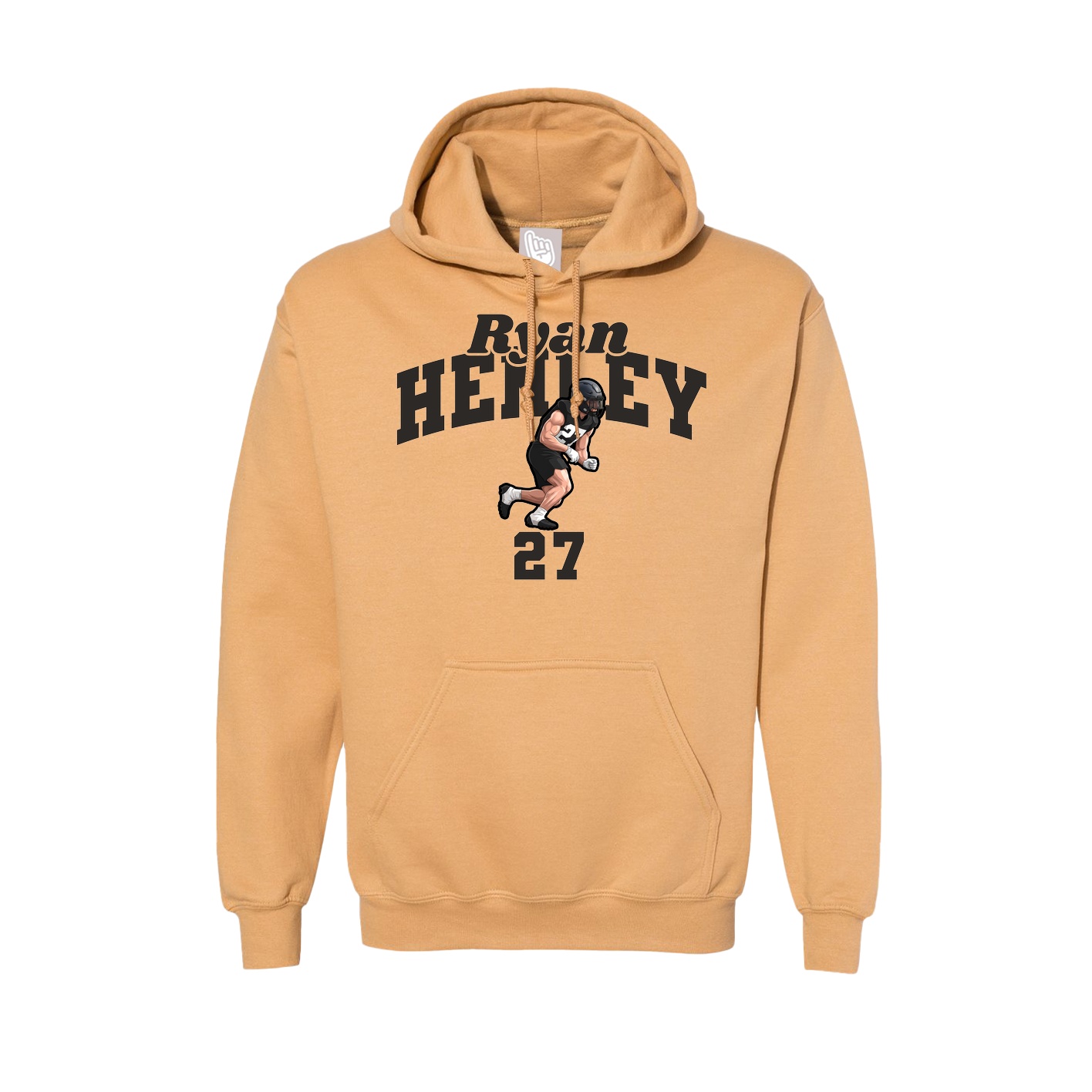 Hoodie — Signature Arch in Vegas Gold