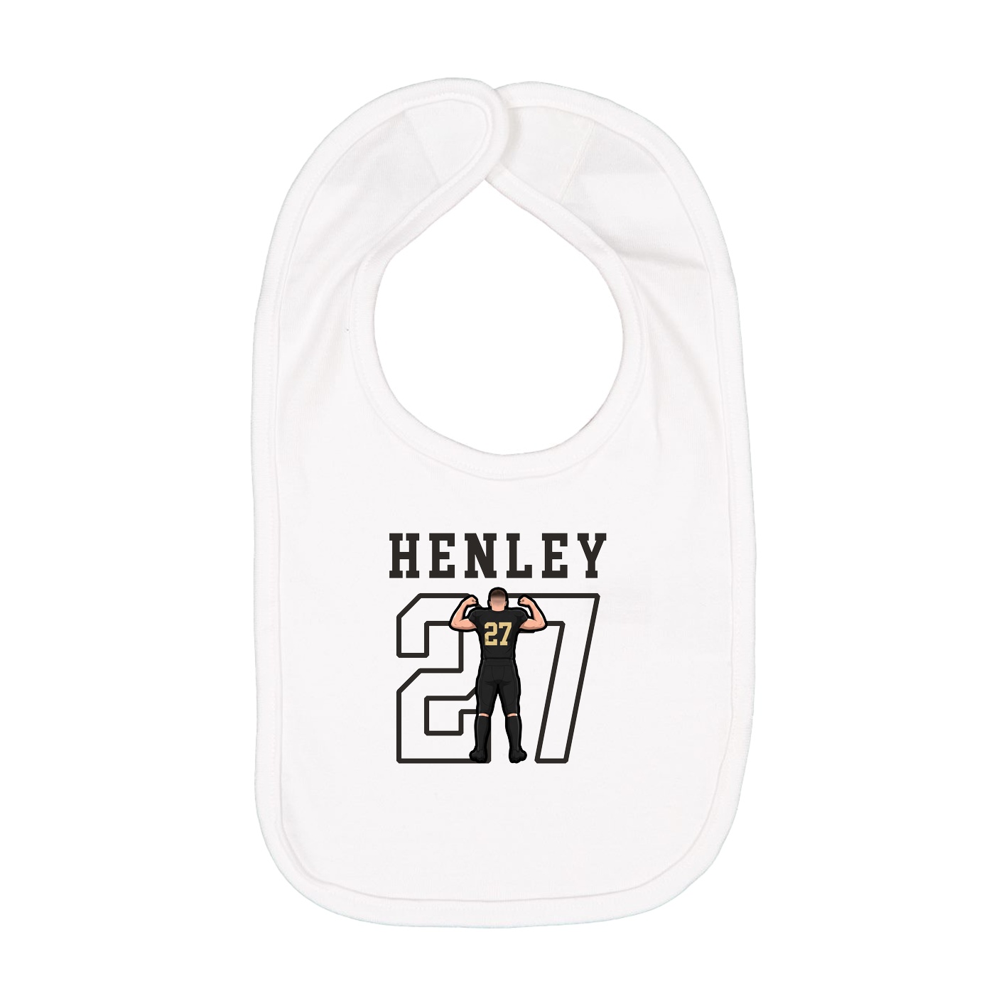 Infant Bib — Shirsey in White