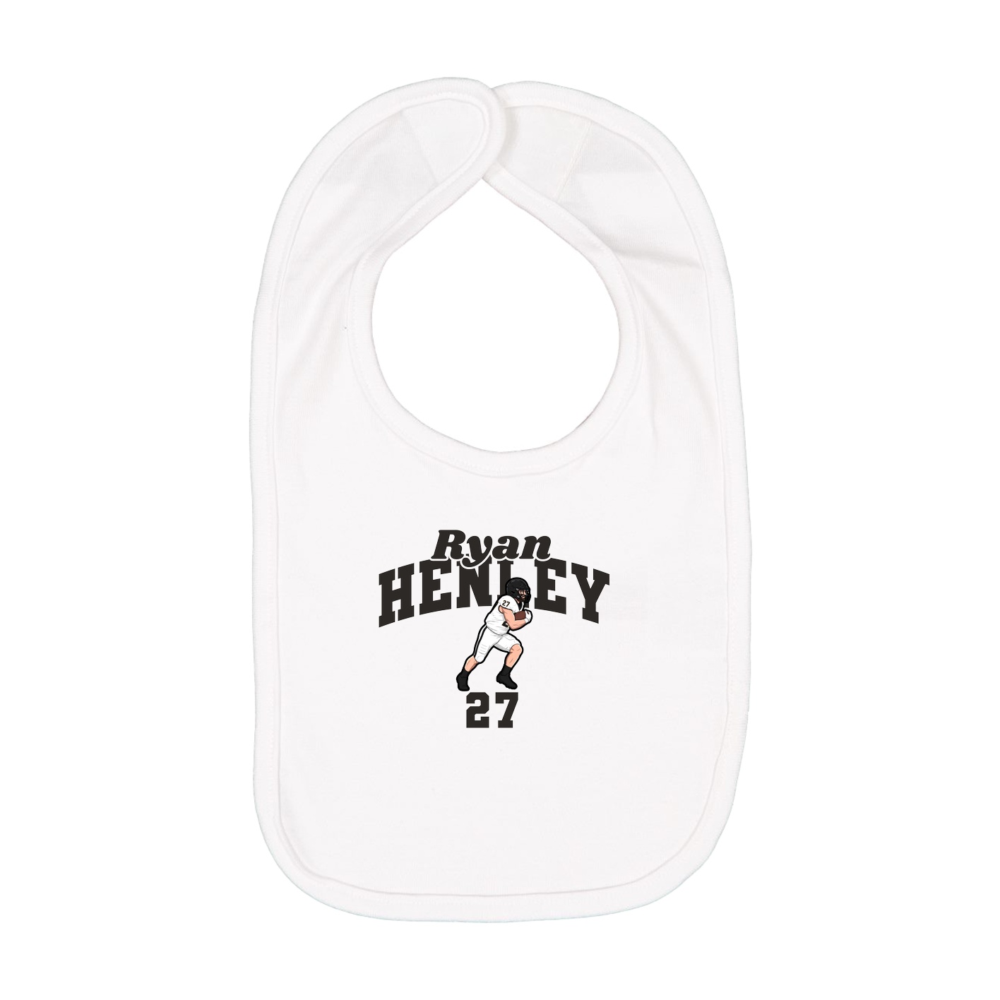Infant Bib — Signature Arch in White