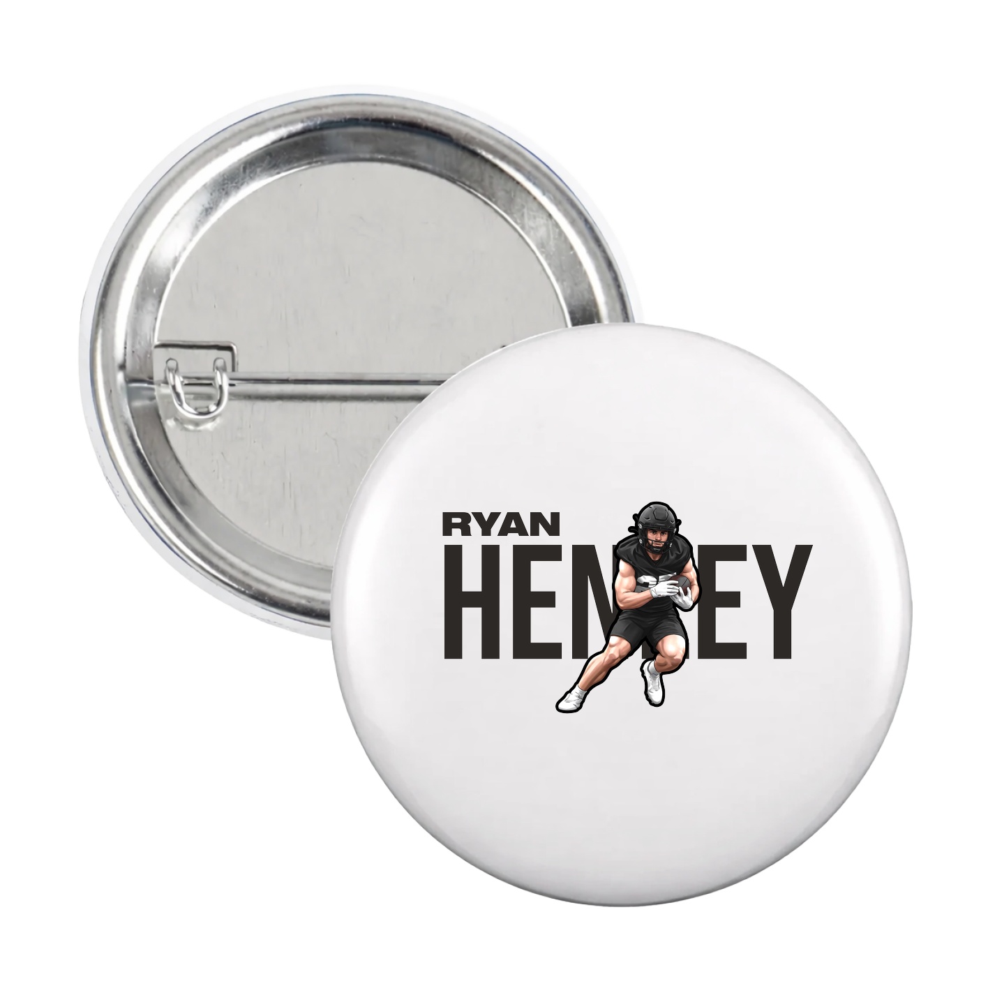 Game Day Button — Player Name in White