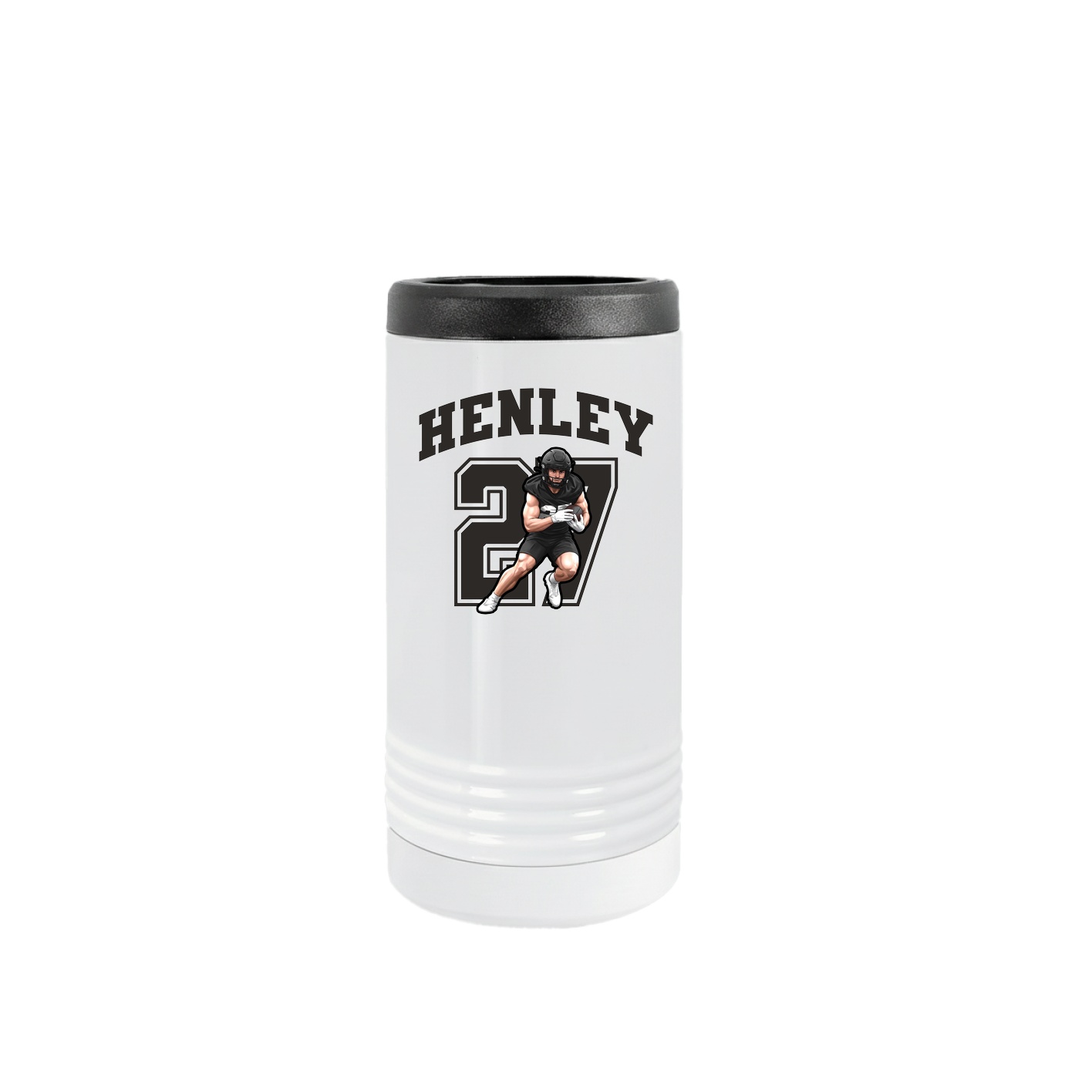 Slim Beverage Holder — Number in White