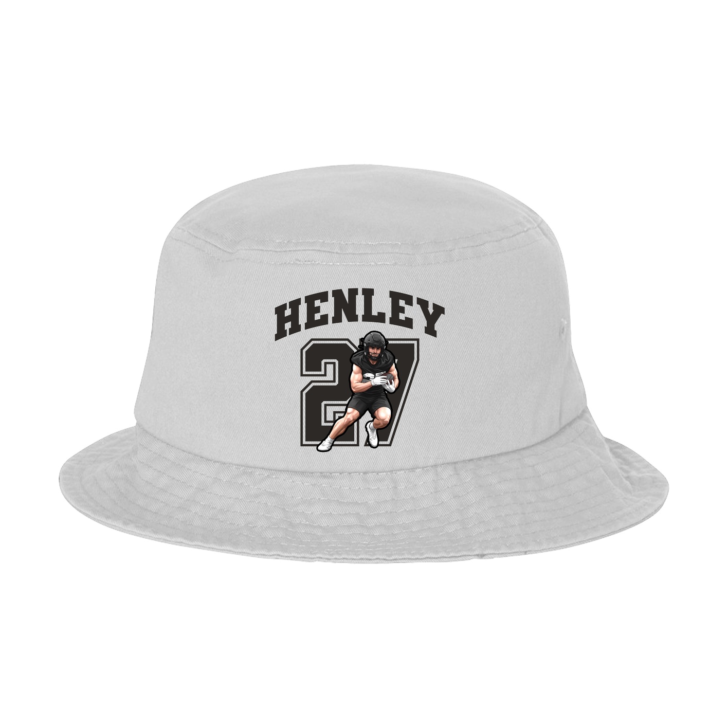 Bucket Cap — Number in White