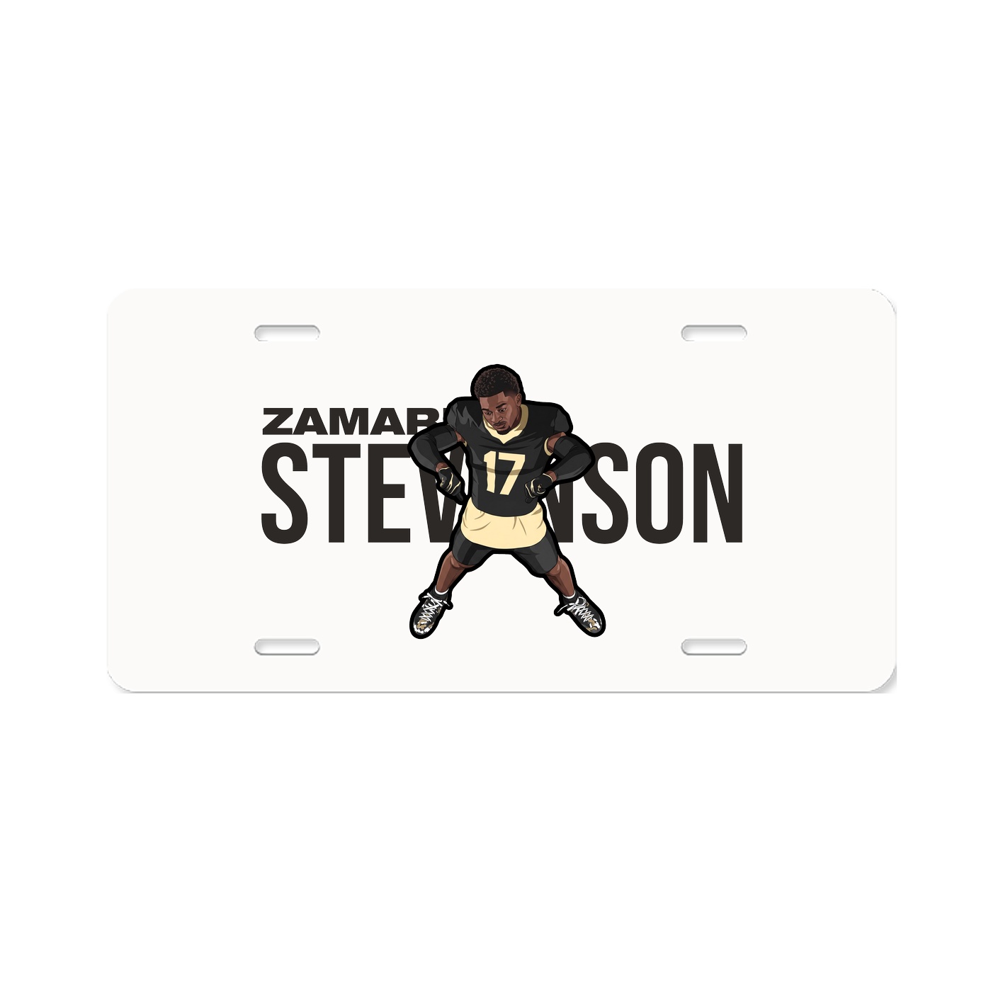 License Plate — Player Name in Classic