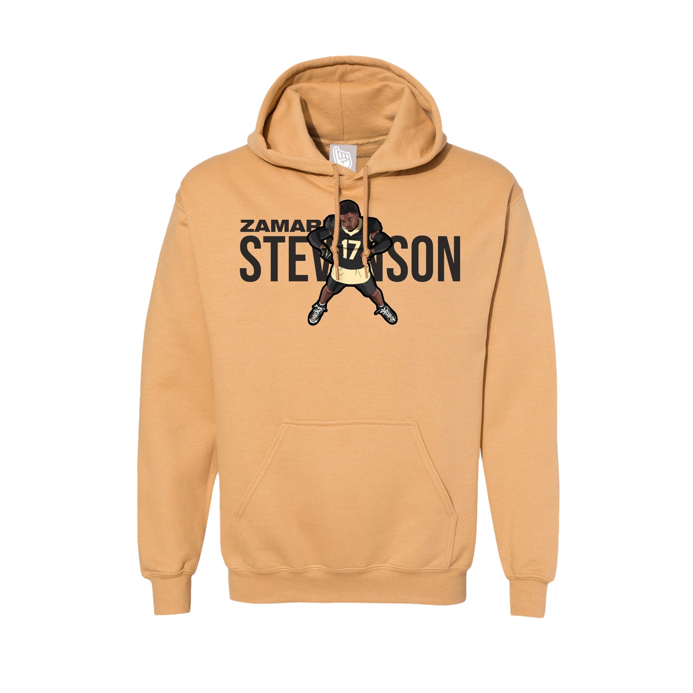 Hoodie — Player Name in Vegas Gold