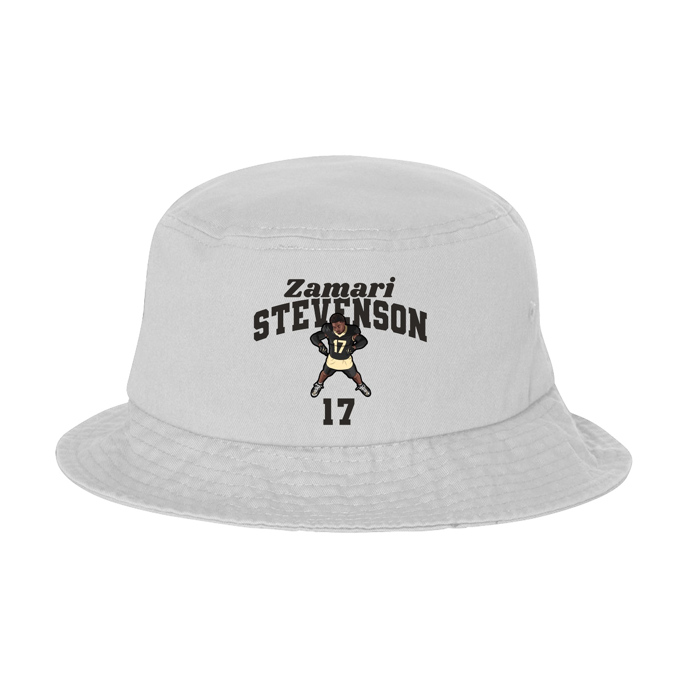 Bucket Cap — Signature Arch in White