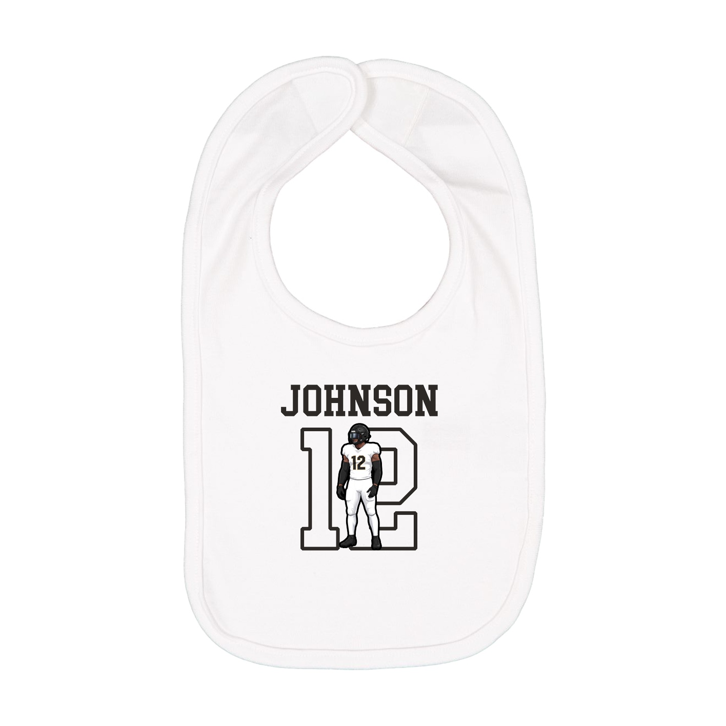 Infant Bib — Shirsey in White