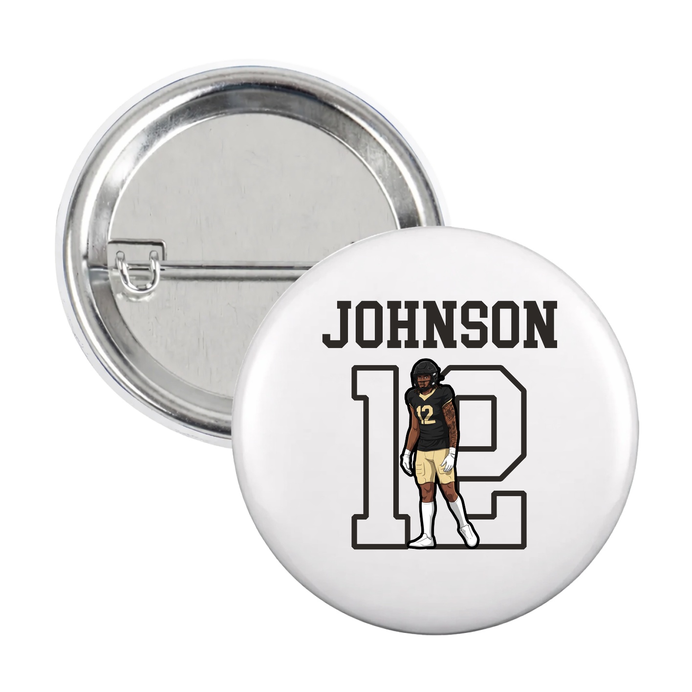 Game Day Button — Shirsey in White