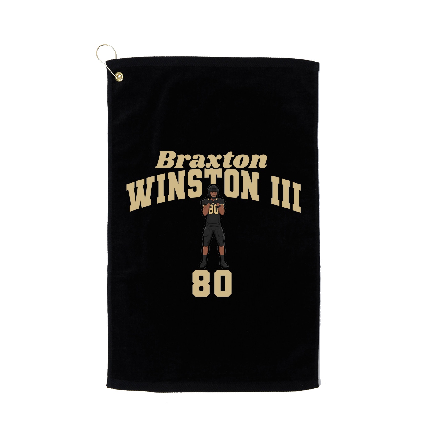 Golf Towel — Signature Arch in Black