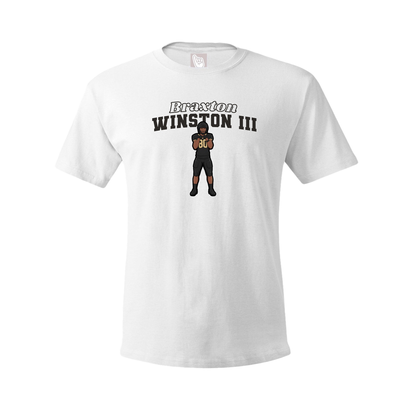 Tee — Name Arch in White