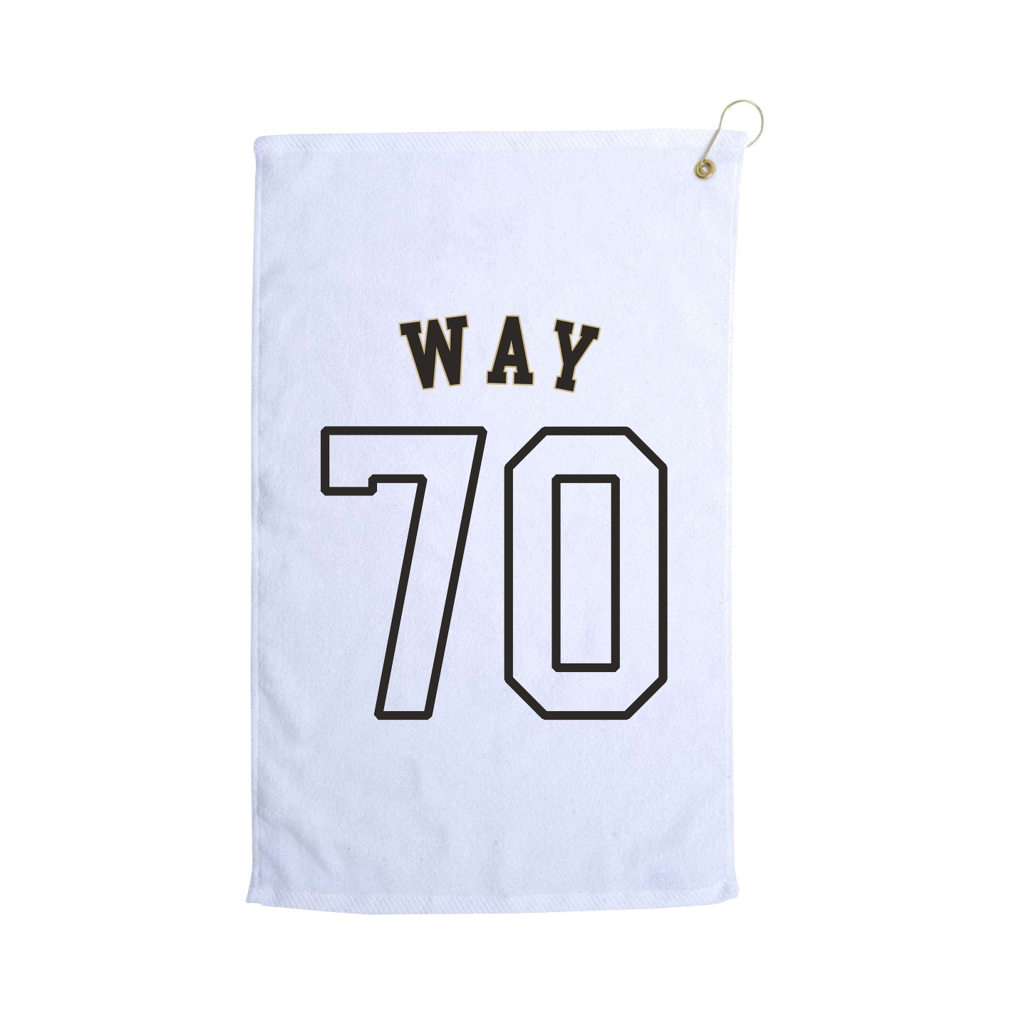 Golf Towel — Shirsey Arch in White
