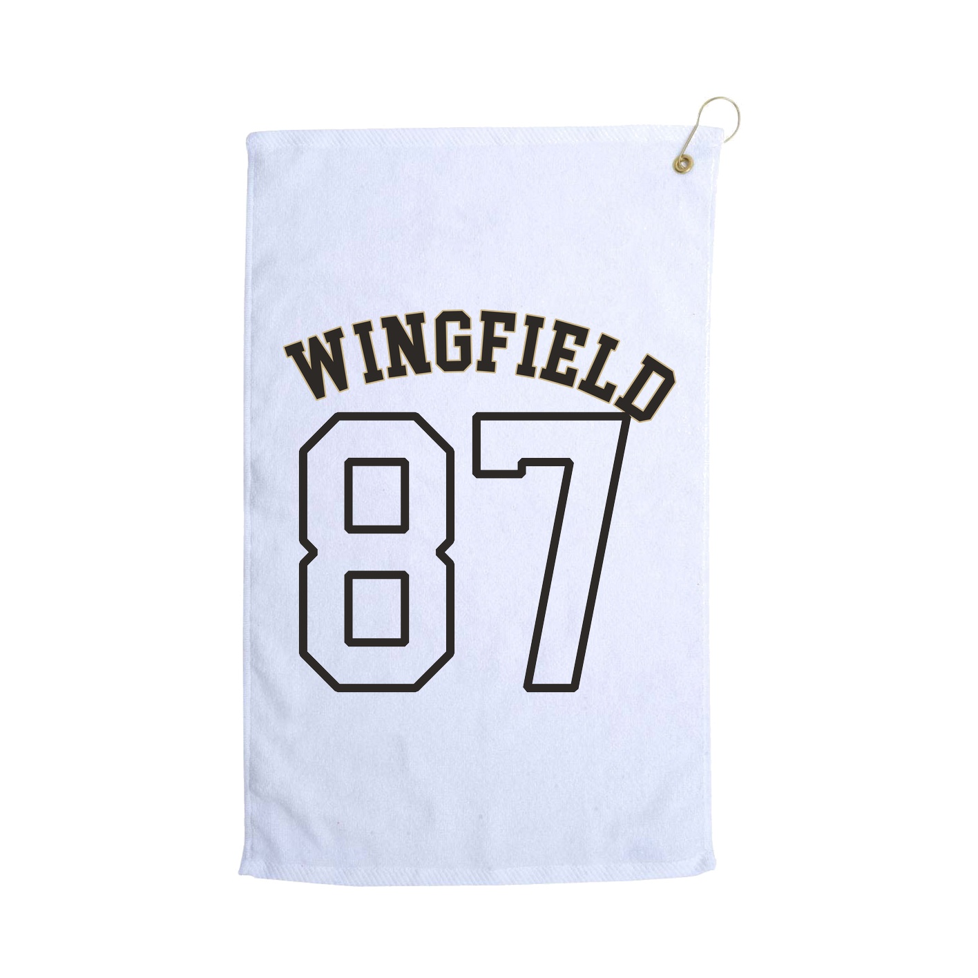 Golf Towel — Shirsey Arch in White