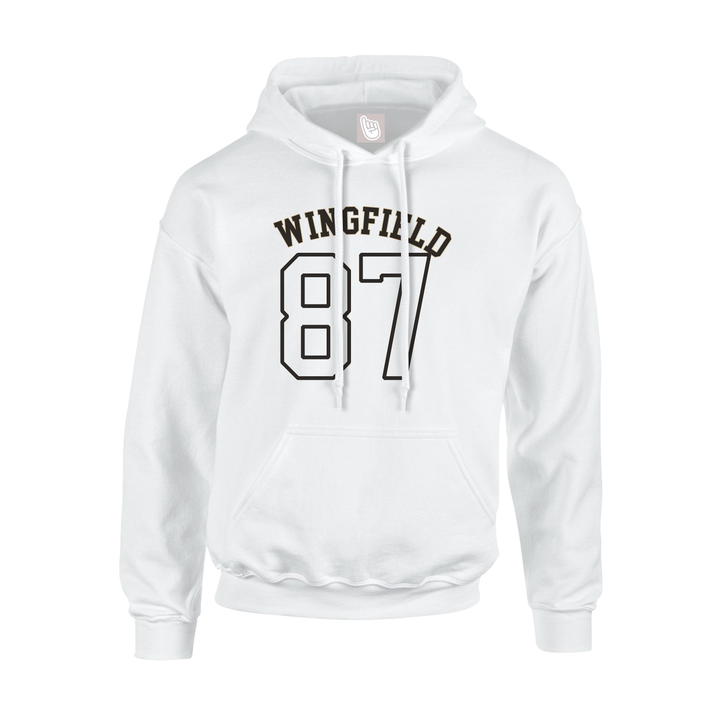Hoodie — Shirsey Arch in White