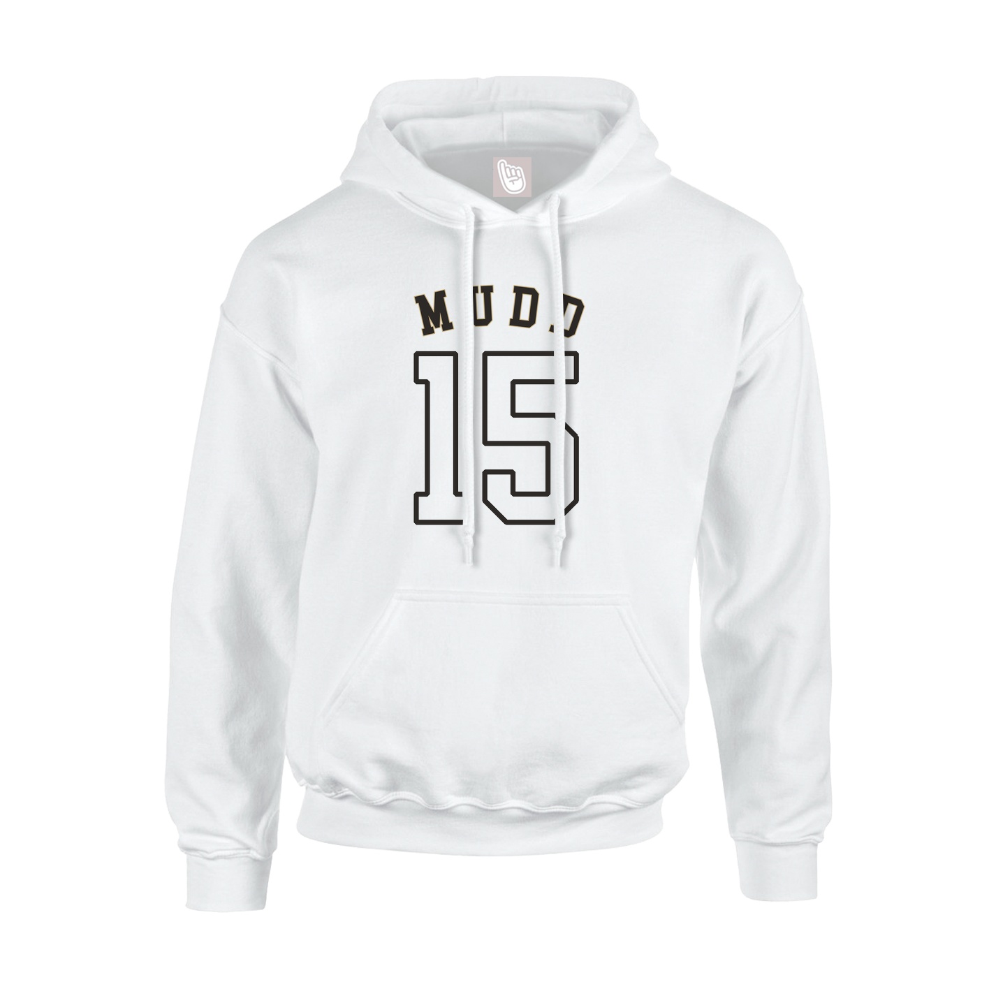 Youth Hoodie — Shirsey Arch in White