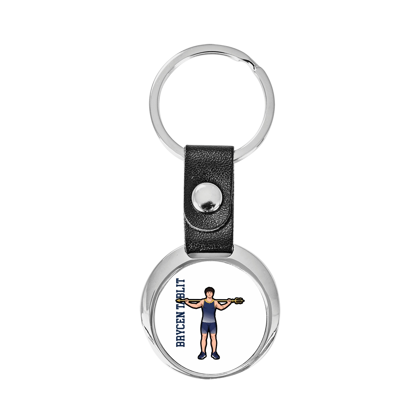 Key Chain — Name Vertical in Classic
