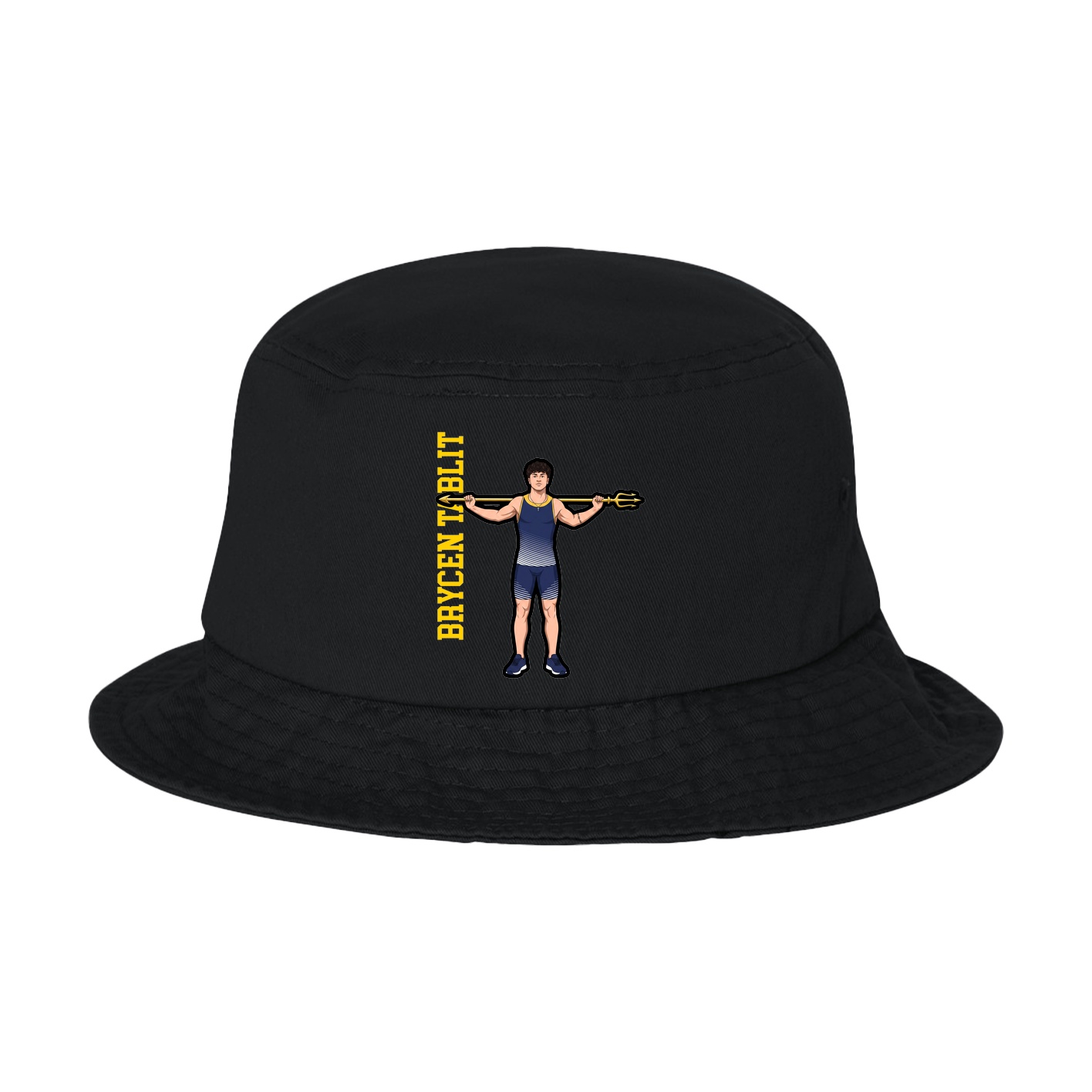 Bucket Cap — Name Vertical in Black