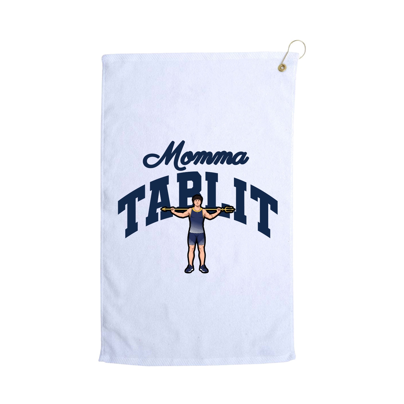 Golf Towel — Mothers Day Arch in White