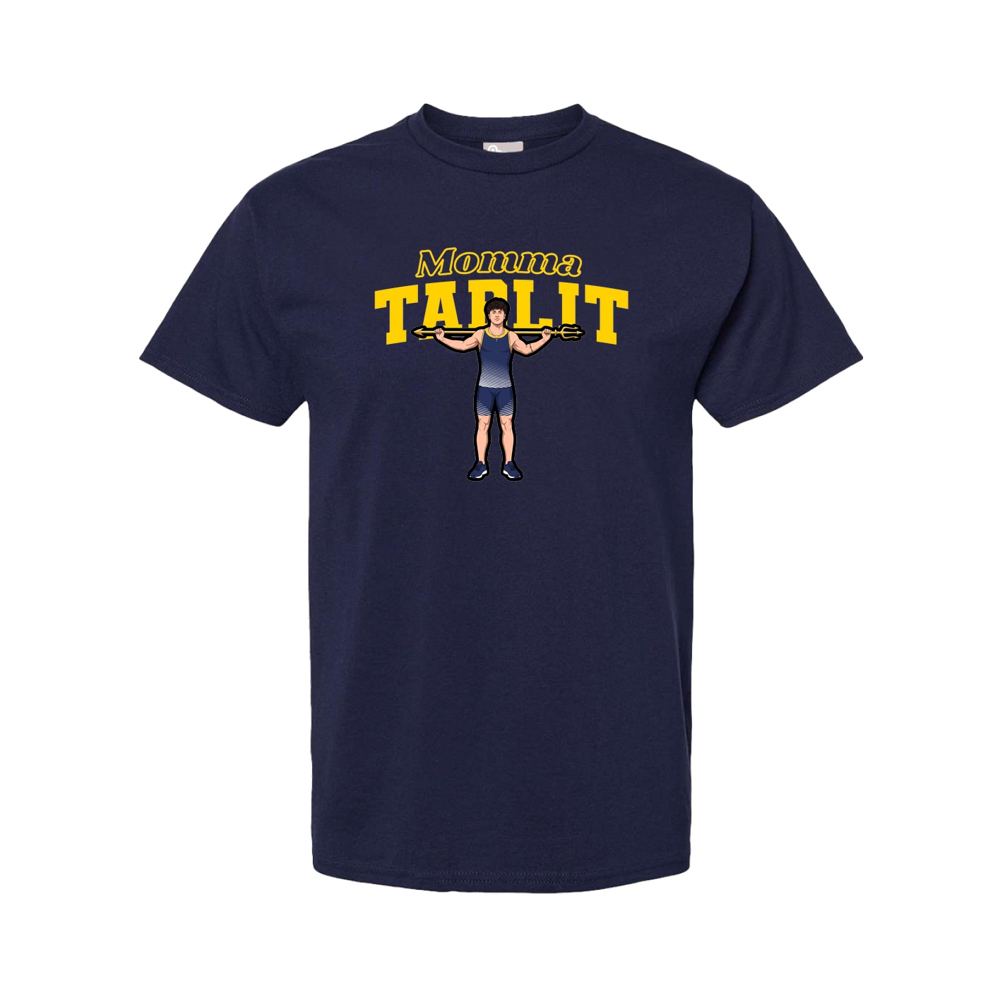 Youth Tee — Mothers Day Block in Navy