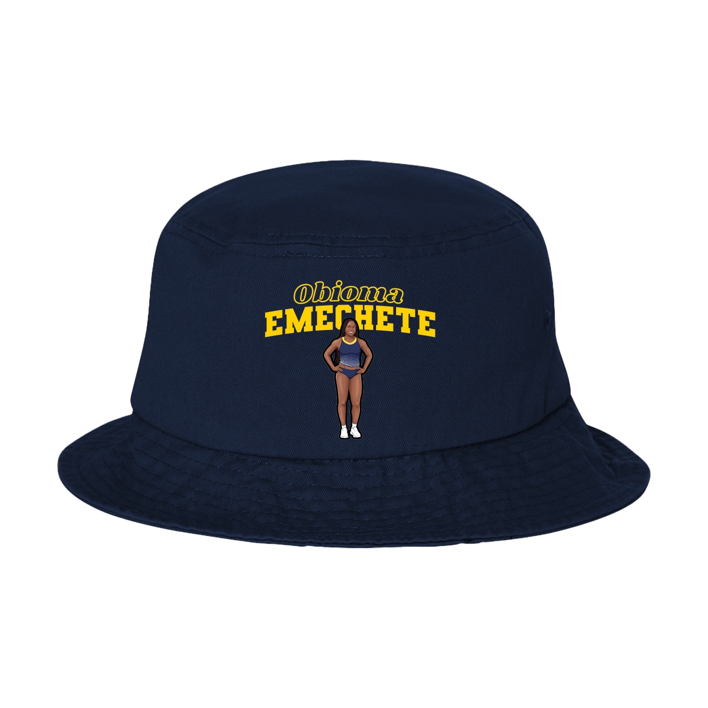 Bucket Cap — Name Arch in Navy