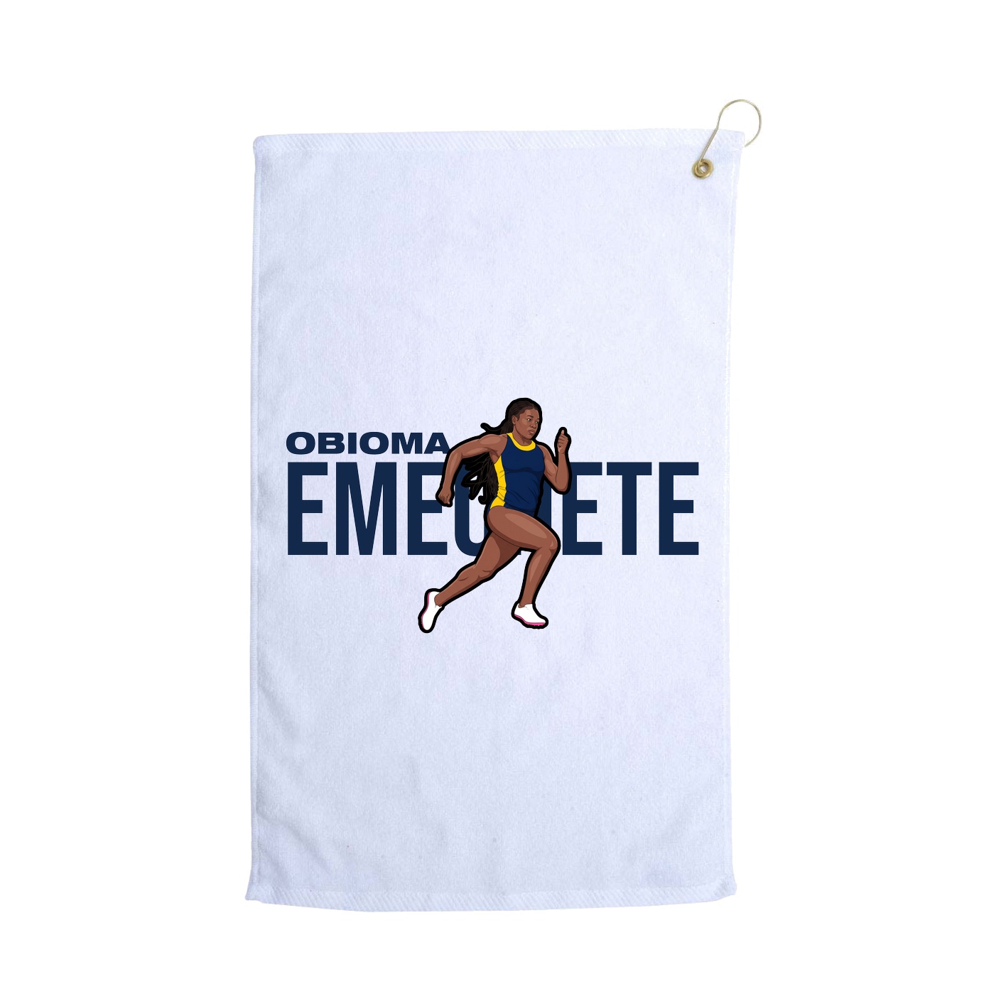 Golf Towel — Player Name in White