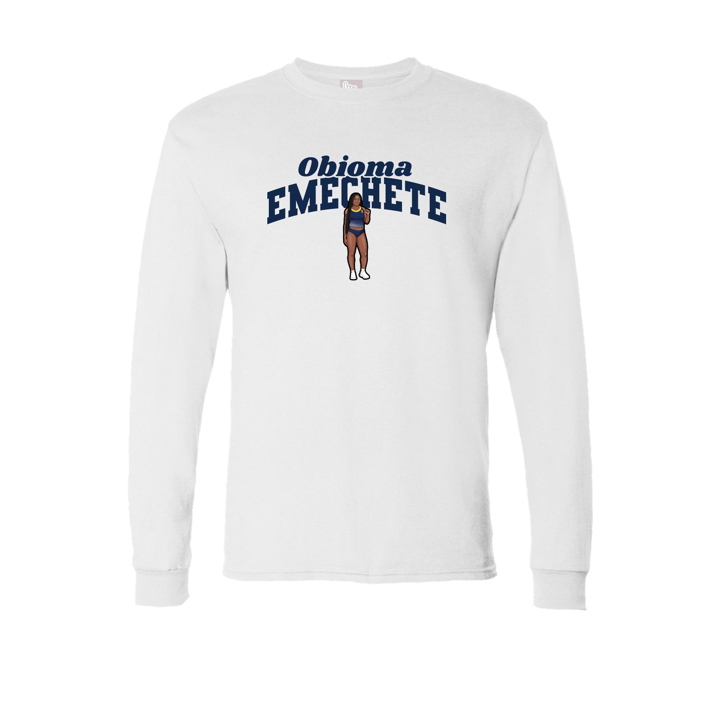 Long Sleeve Tee — Signature Arch in White