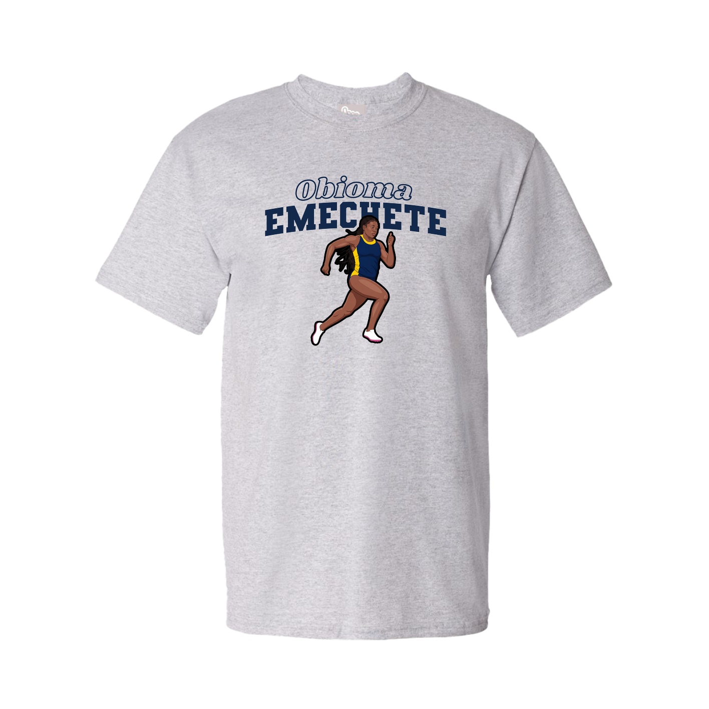 Youth Tee — Name Arch in Grey