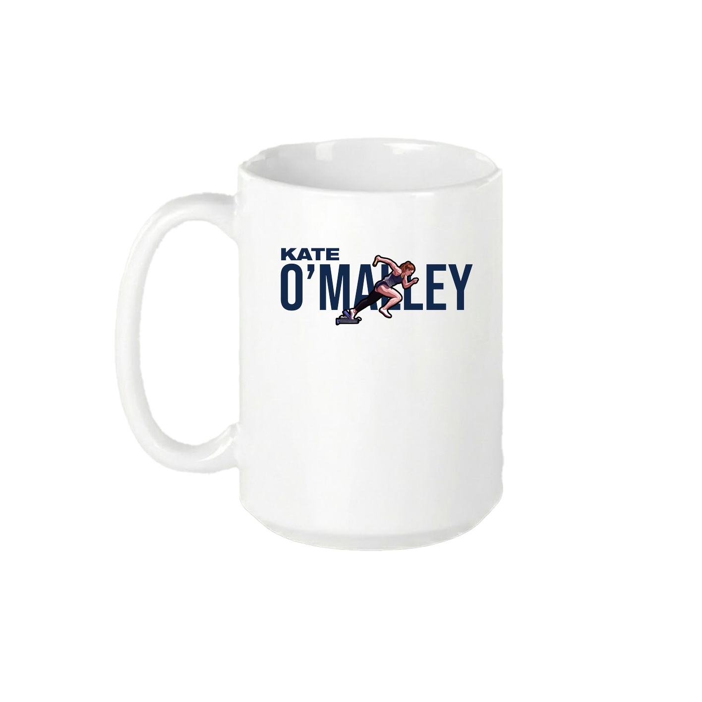15oz Coffee Mug — Player Name in White