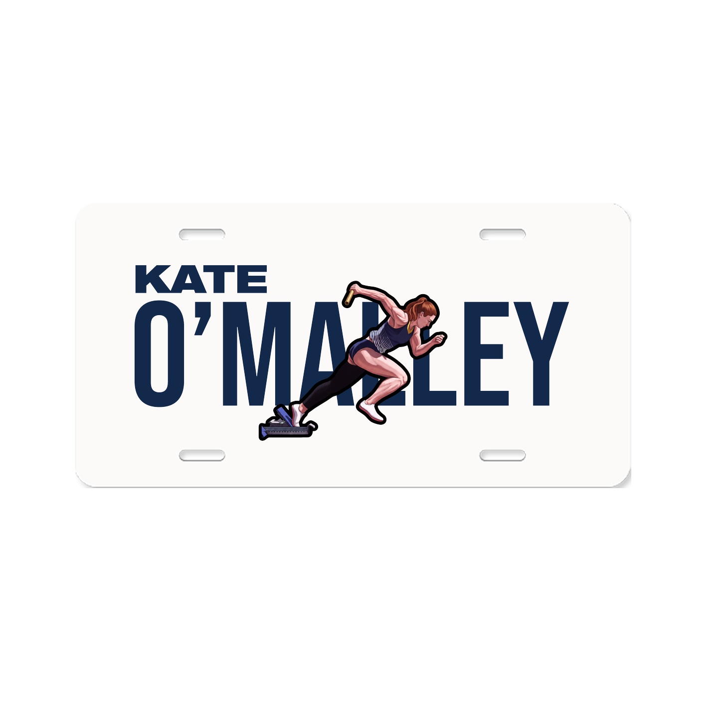 License Plate — Player Name in Classic