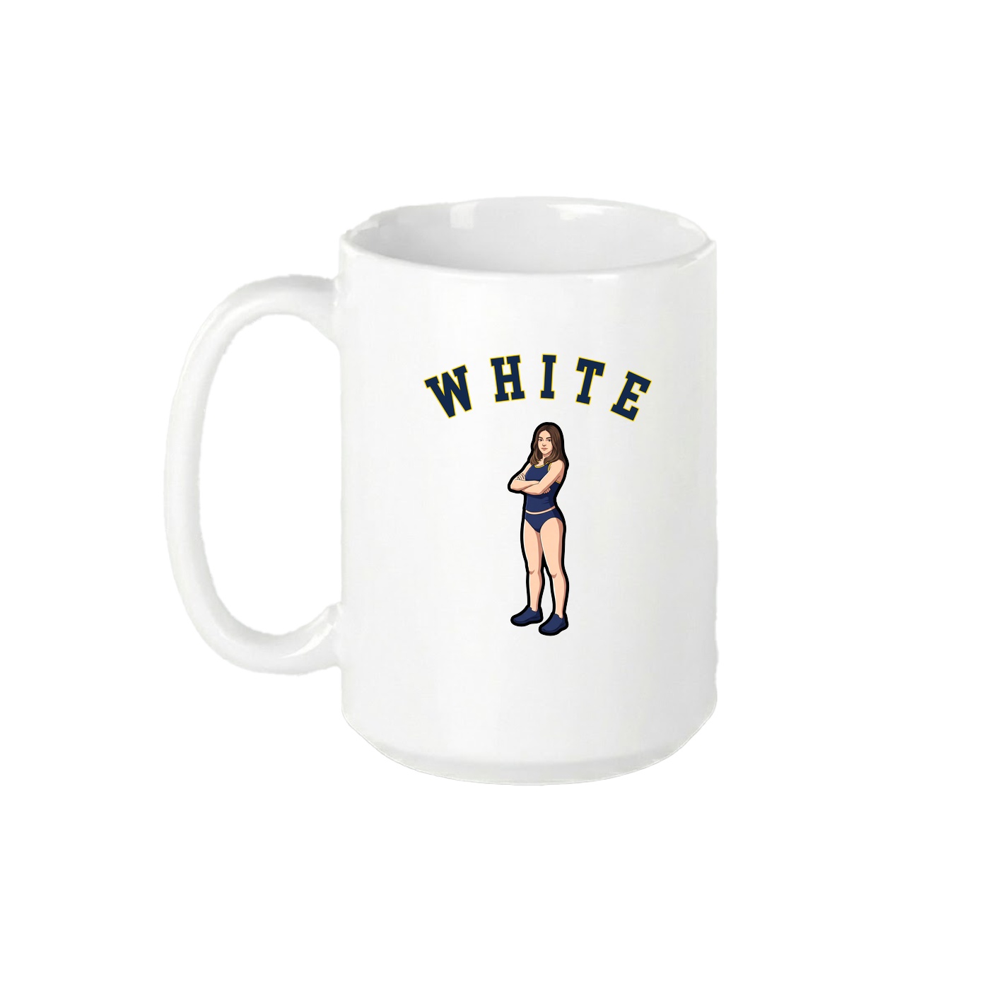 15oz Coffee Mug — Shirsey Arch in White