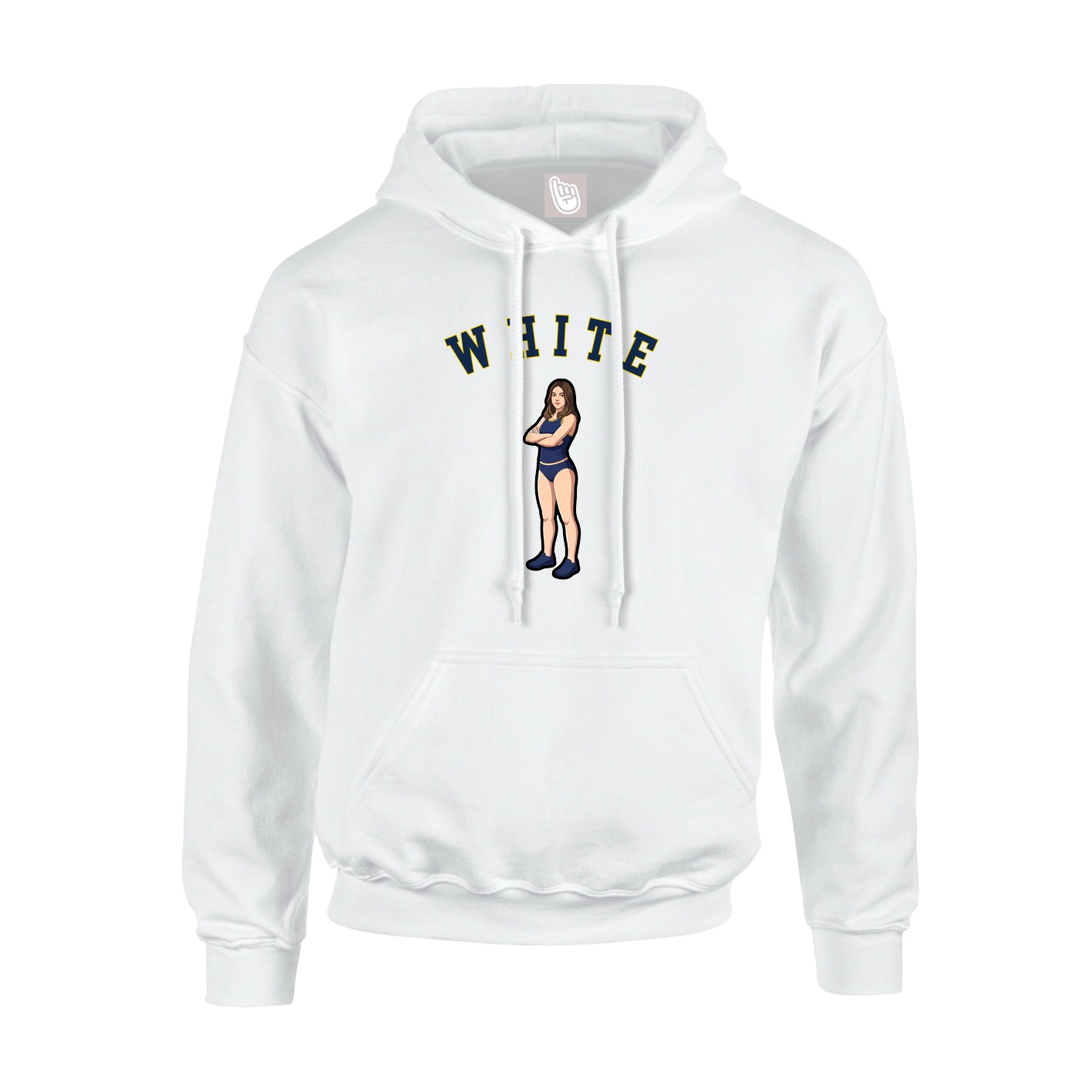 Youth Hoodie — Shirsey Arch in White