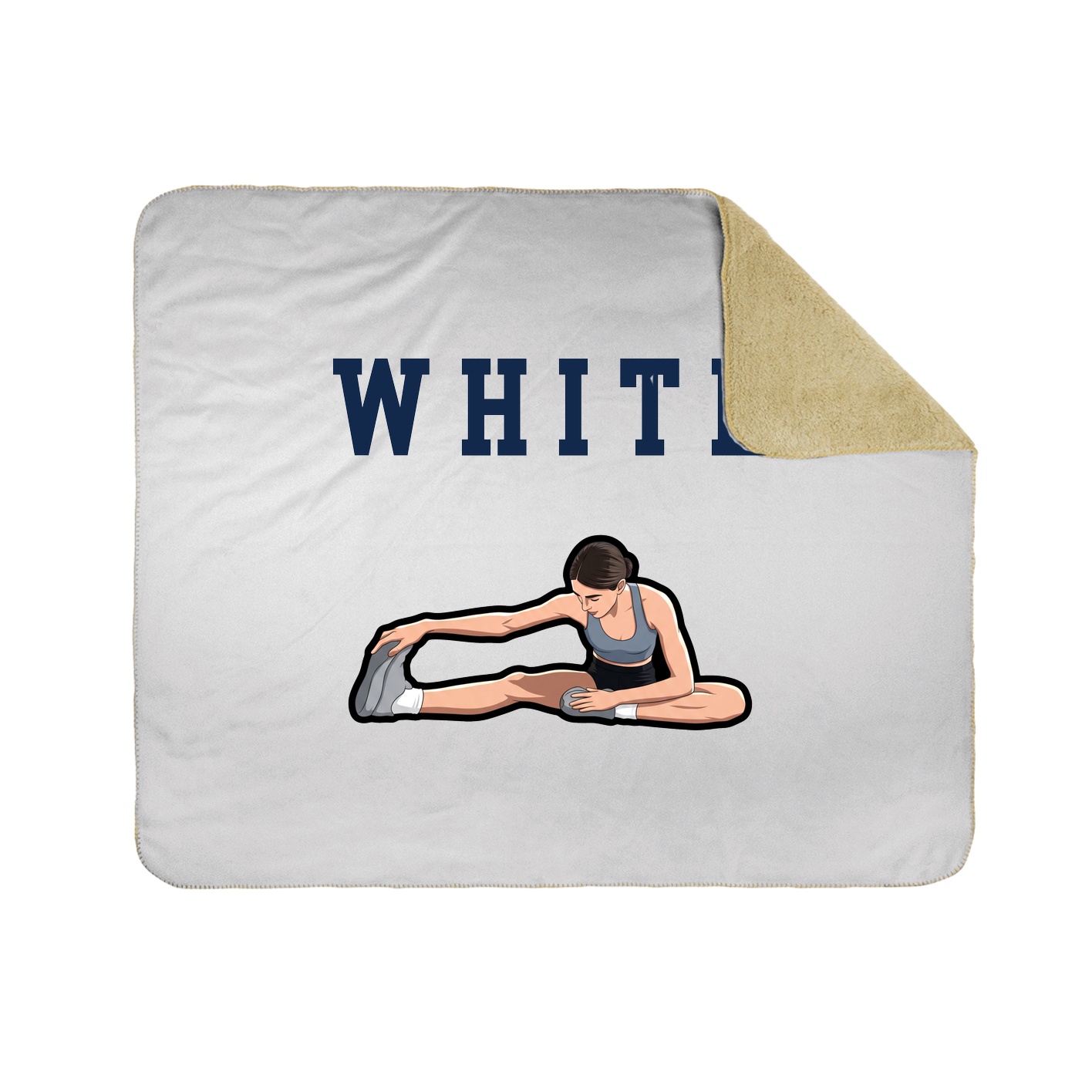 Throw Blanket — Shirsey in White