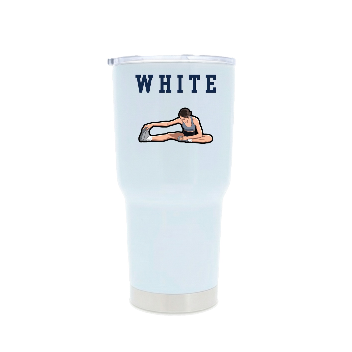 30oz Stainless Steel Tumbler — Shirsey in White