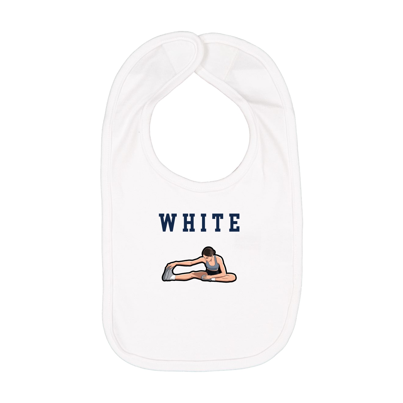 Infant Bib — Shirsey in White