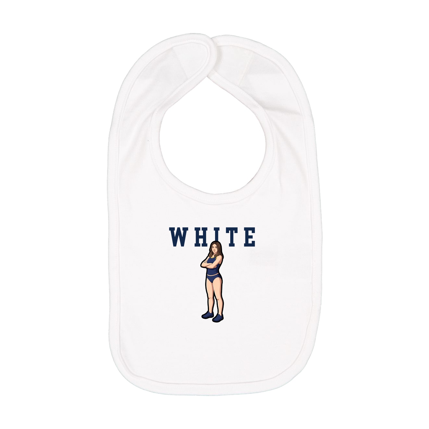 Infant Bib — Shirsey in White