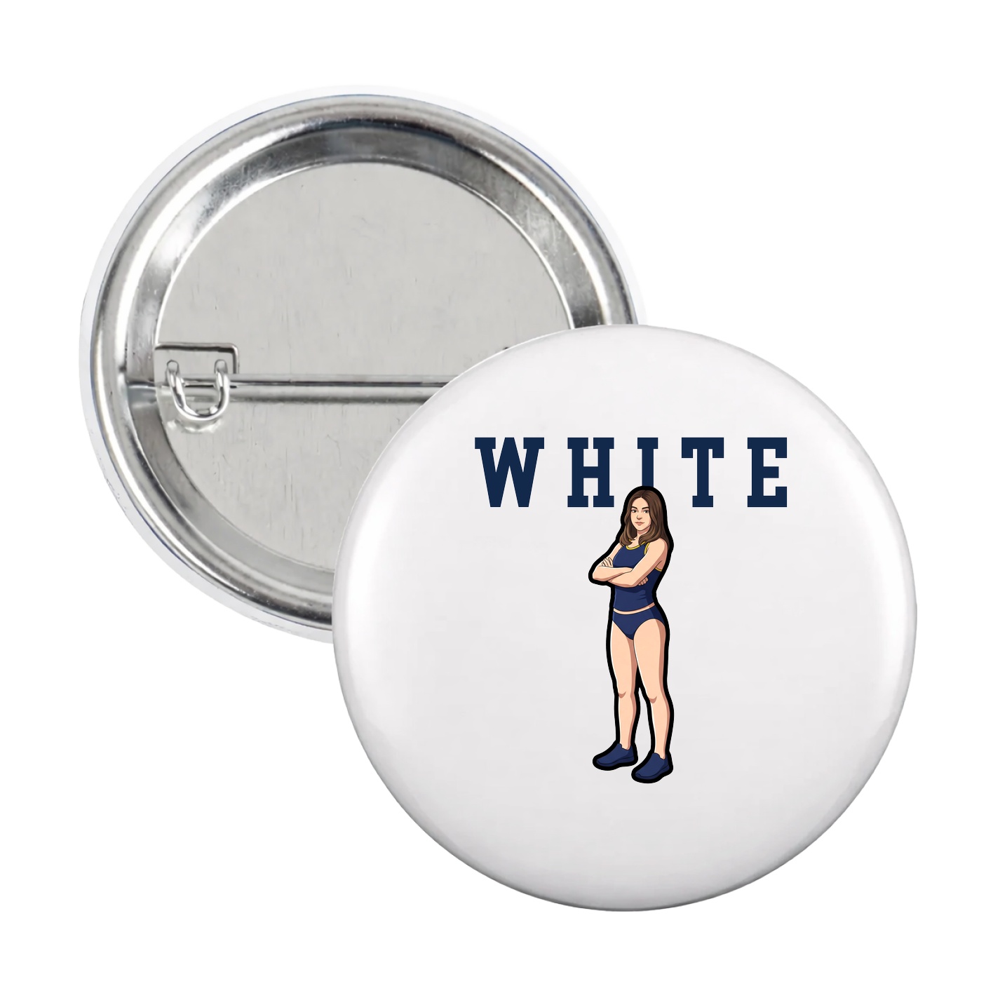 Game Day Button — Shirsey in White