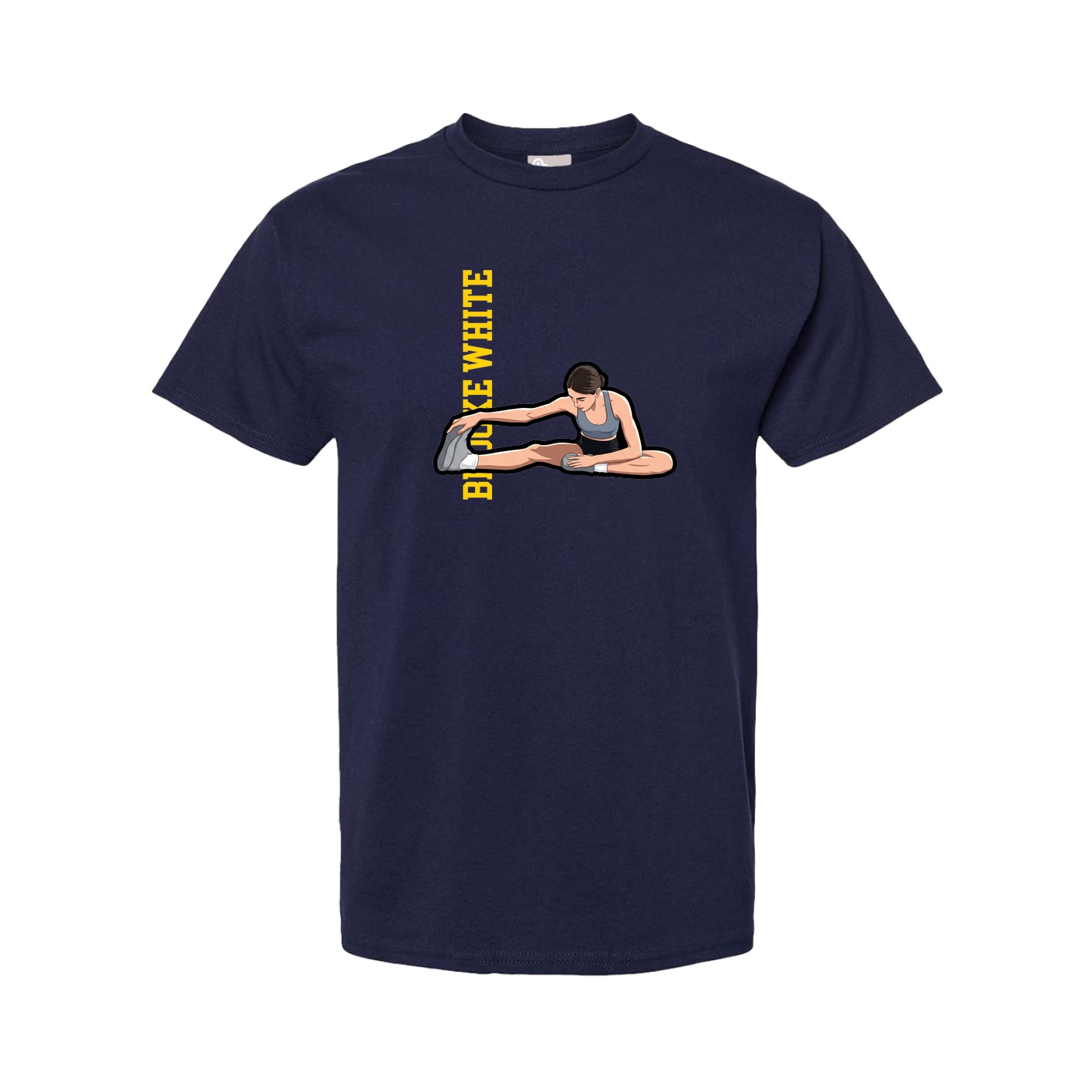 Tee — Name Vertical in Navy