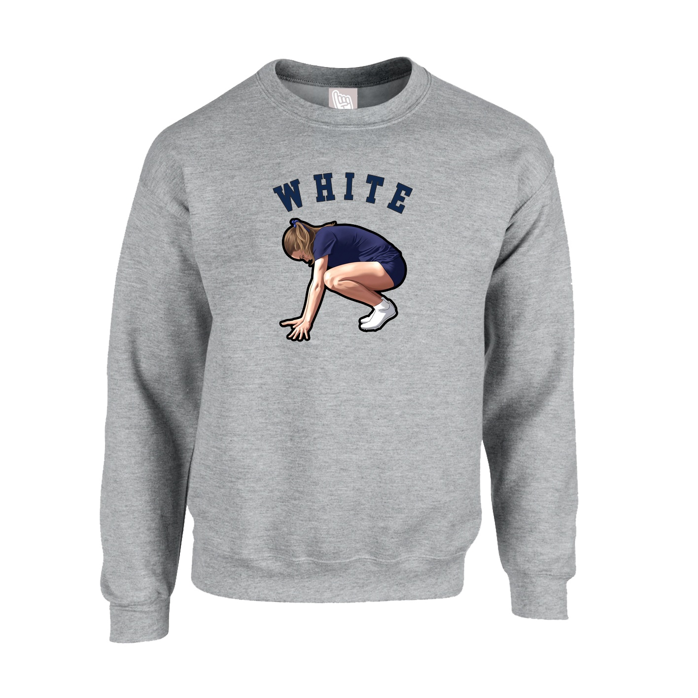 Fleece Crew — Shirsey Arch in Grey