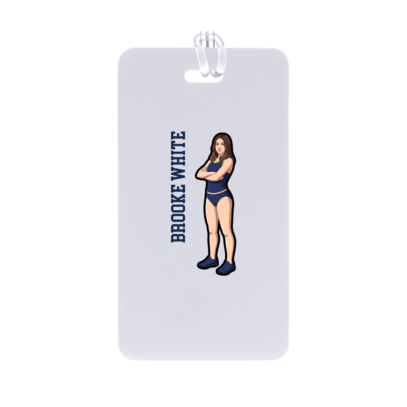 Bag Tag — Name Vertical in Classic