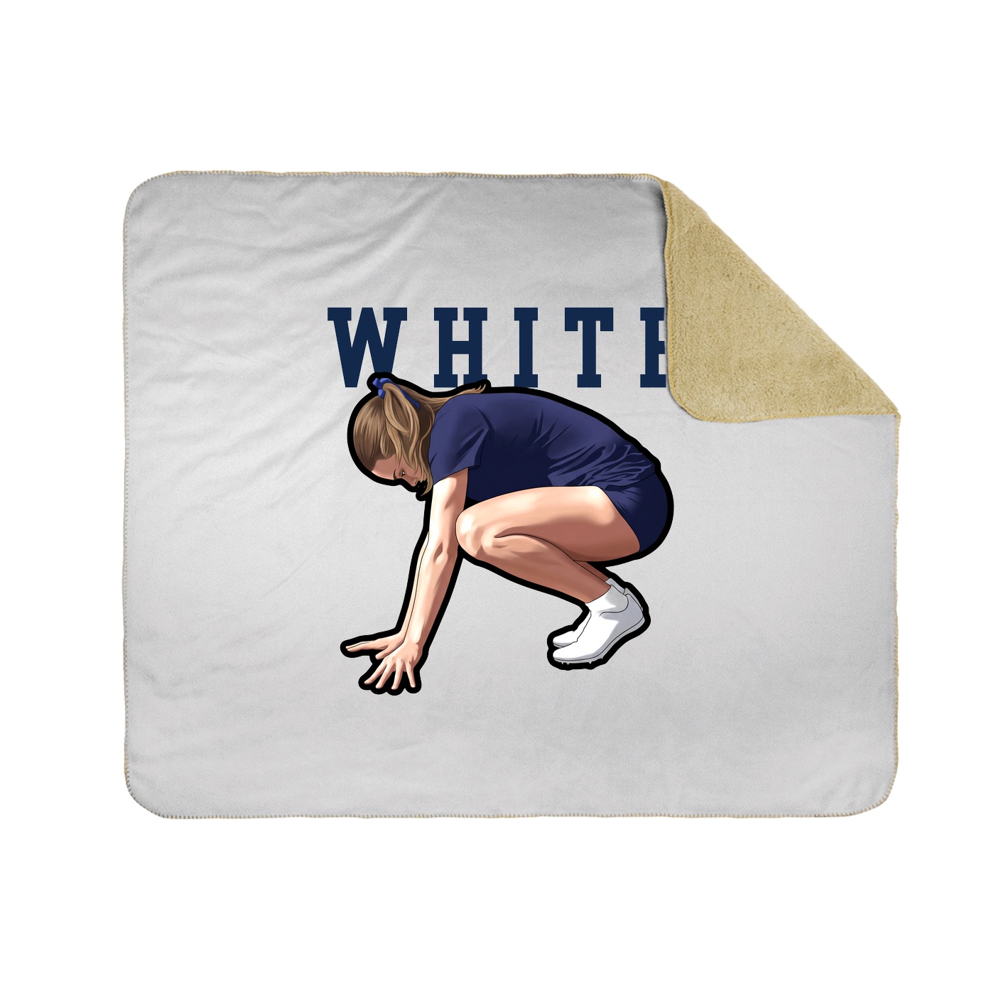 Throw Blanket — Shirsey in White