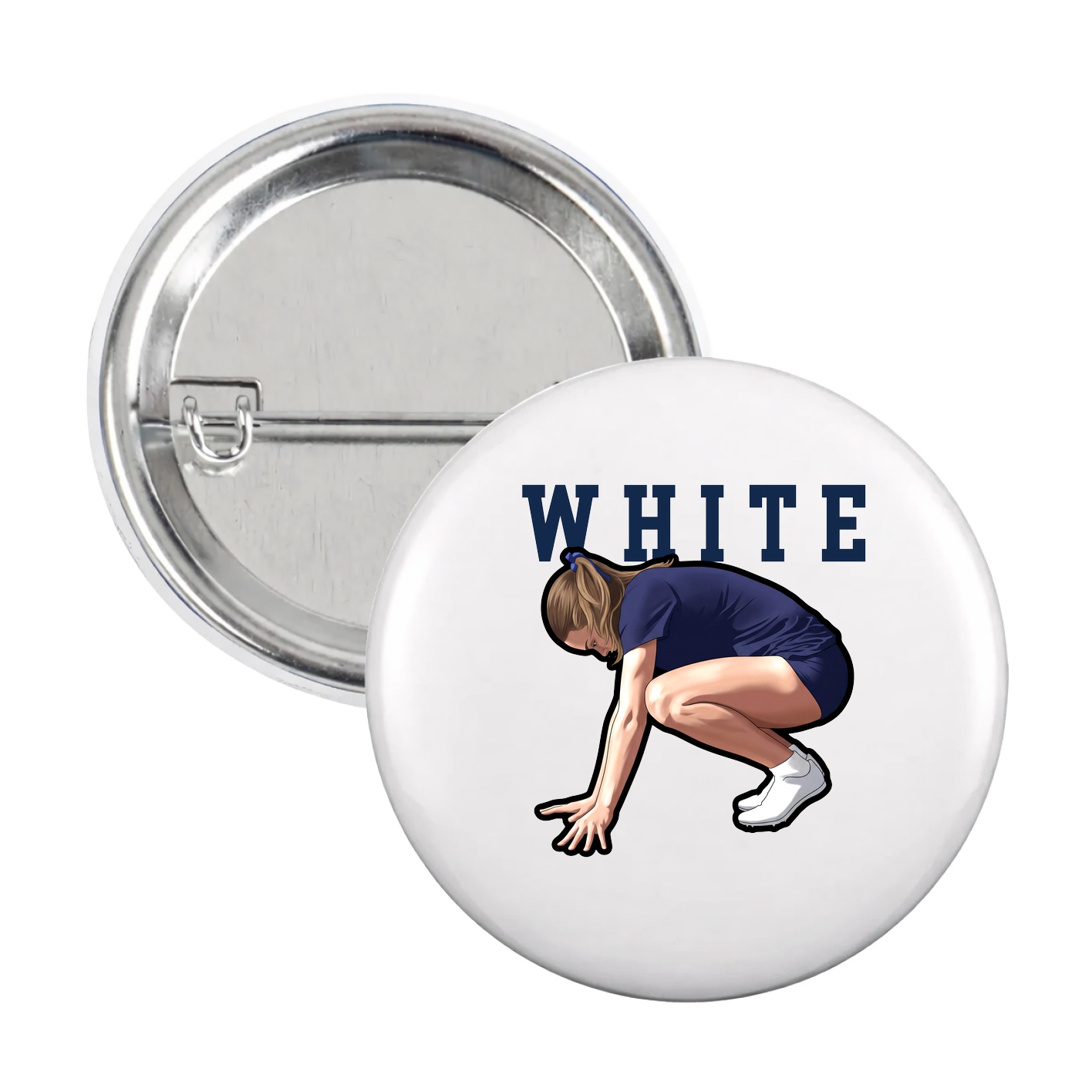 Game Day Button — Shirsey in White