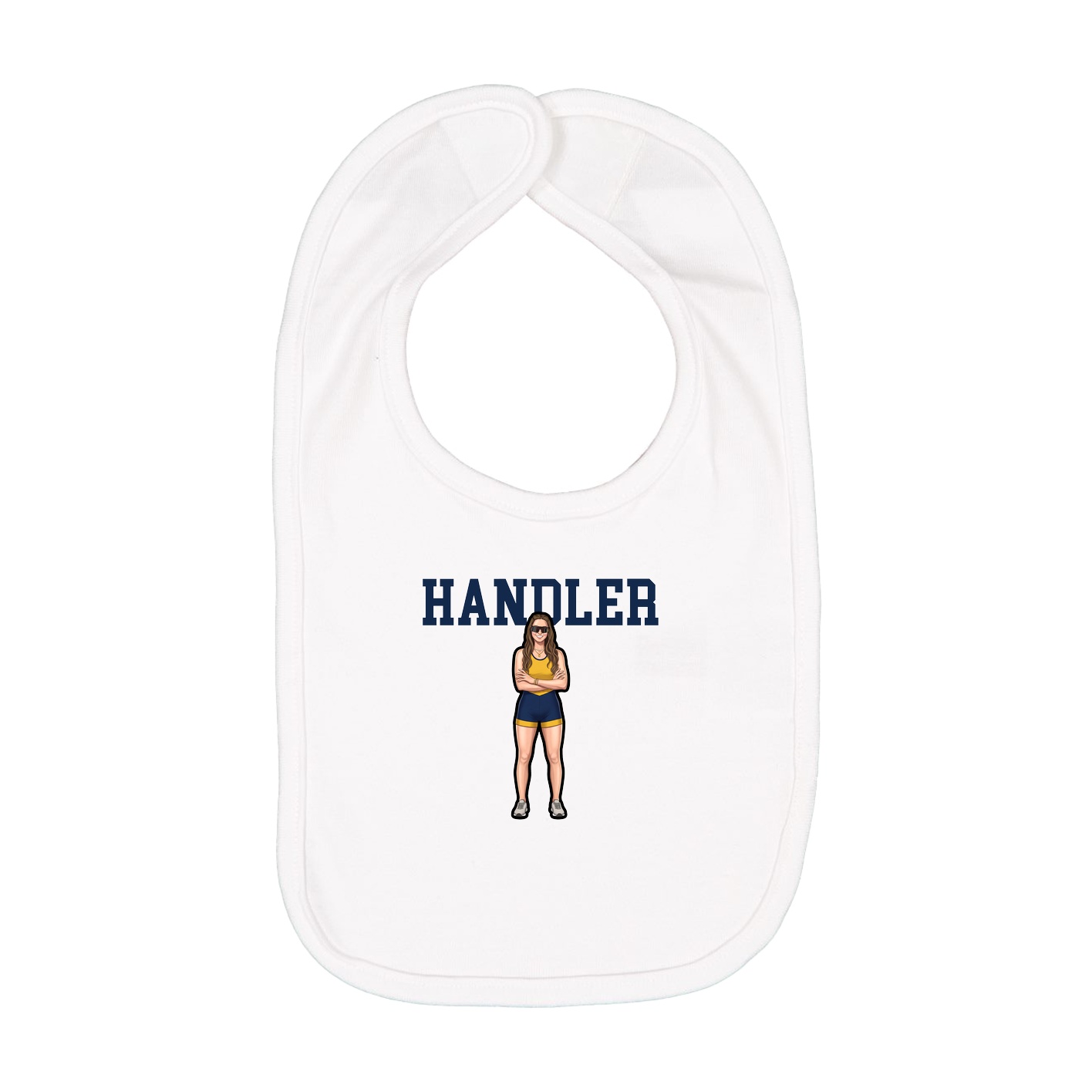 Infant Bib — Shirsey in White