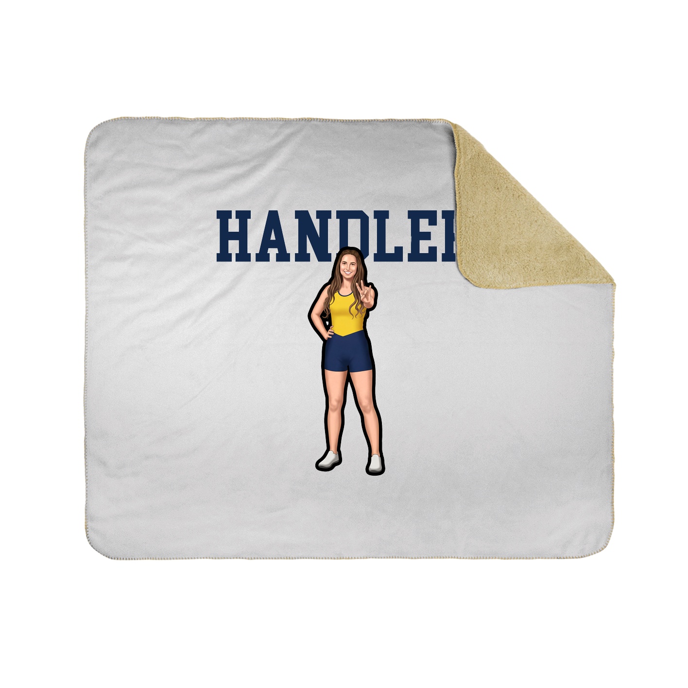 Throw Blanket — Shirsey in White